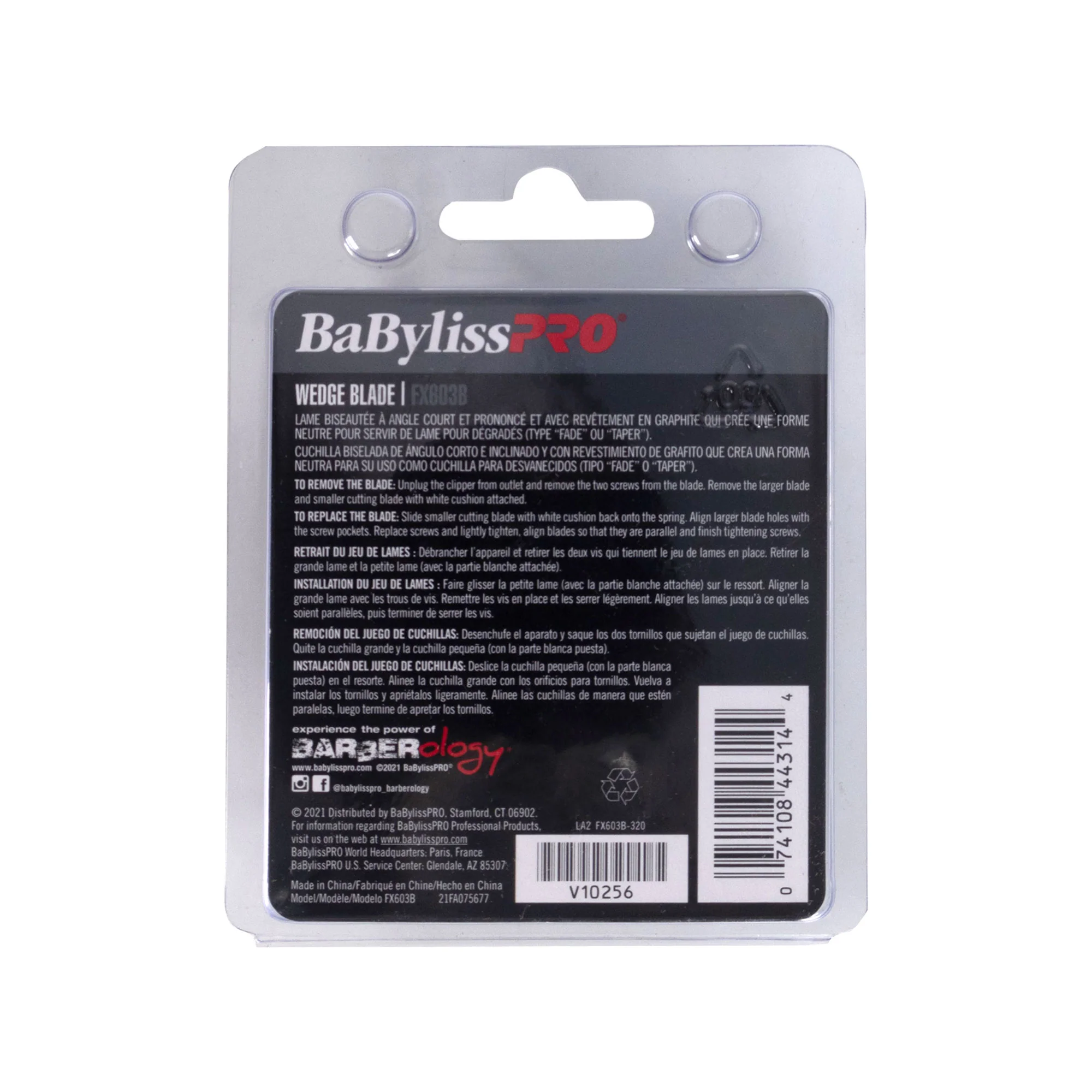 10x BaByliss Pro Wedge Clipper Blade (Graphite) FX603B - Image 3
