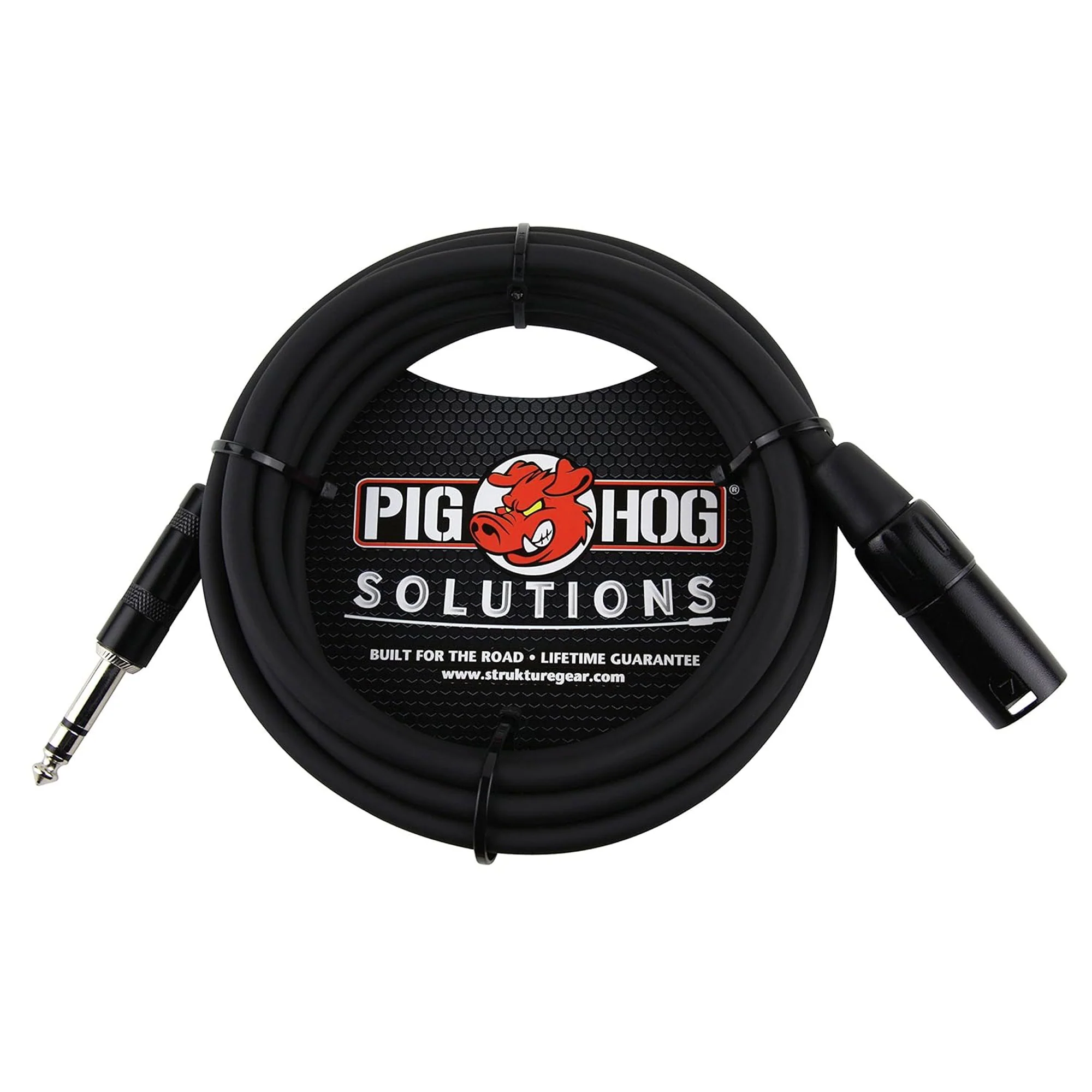 10x Pig Hog 1/4" TRS to XLR Balance Adaptor Cable, 25 Feet PX-TMXM25 - Image 2