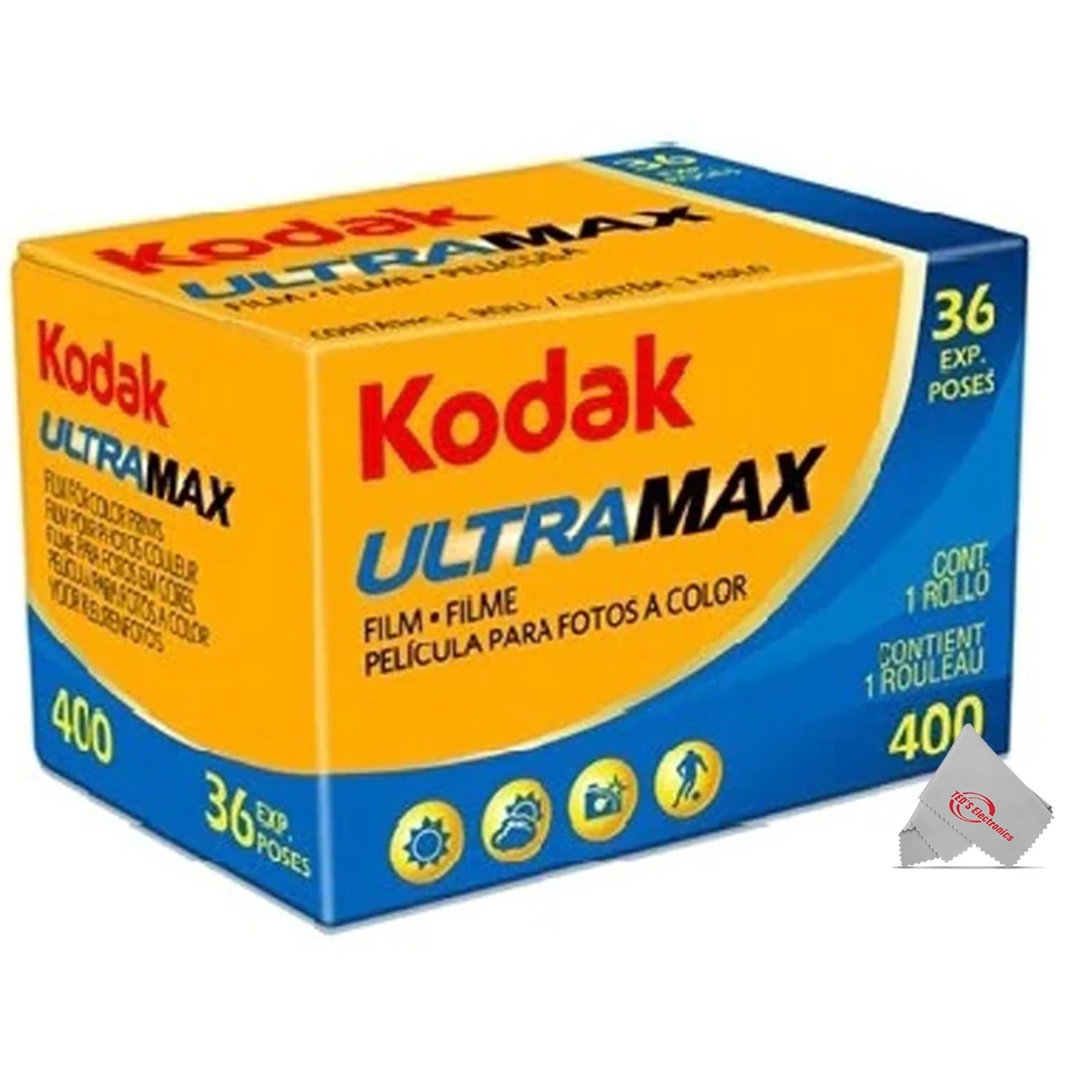 2x Kodak ColorPlus 200 Color Negative Film (35mm Roll Film, 36 Exposures) 6031470 + 2x Kodak Ultramax 400 35mm Film, 36 Exposures - Image 2