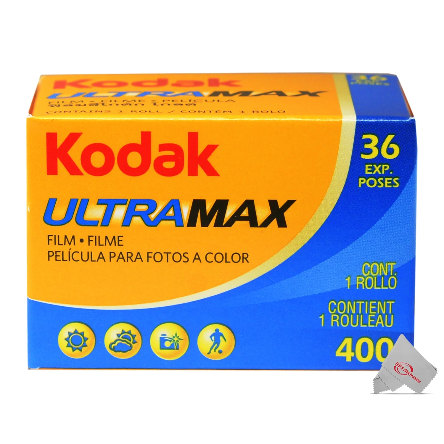 2x Kodak ColorPlus 200 Color Negative Film (35mm Roll Film, 36 Exposures) 6031470 + 2x Kodak Ultramax 400 35mm Film, 36 Exposures - Image 3