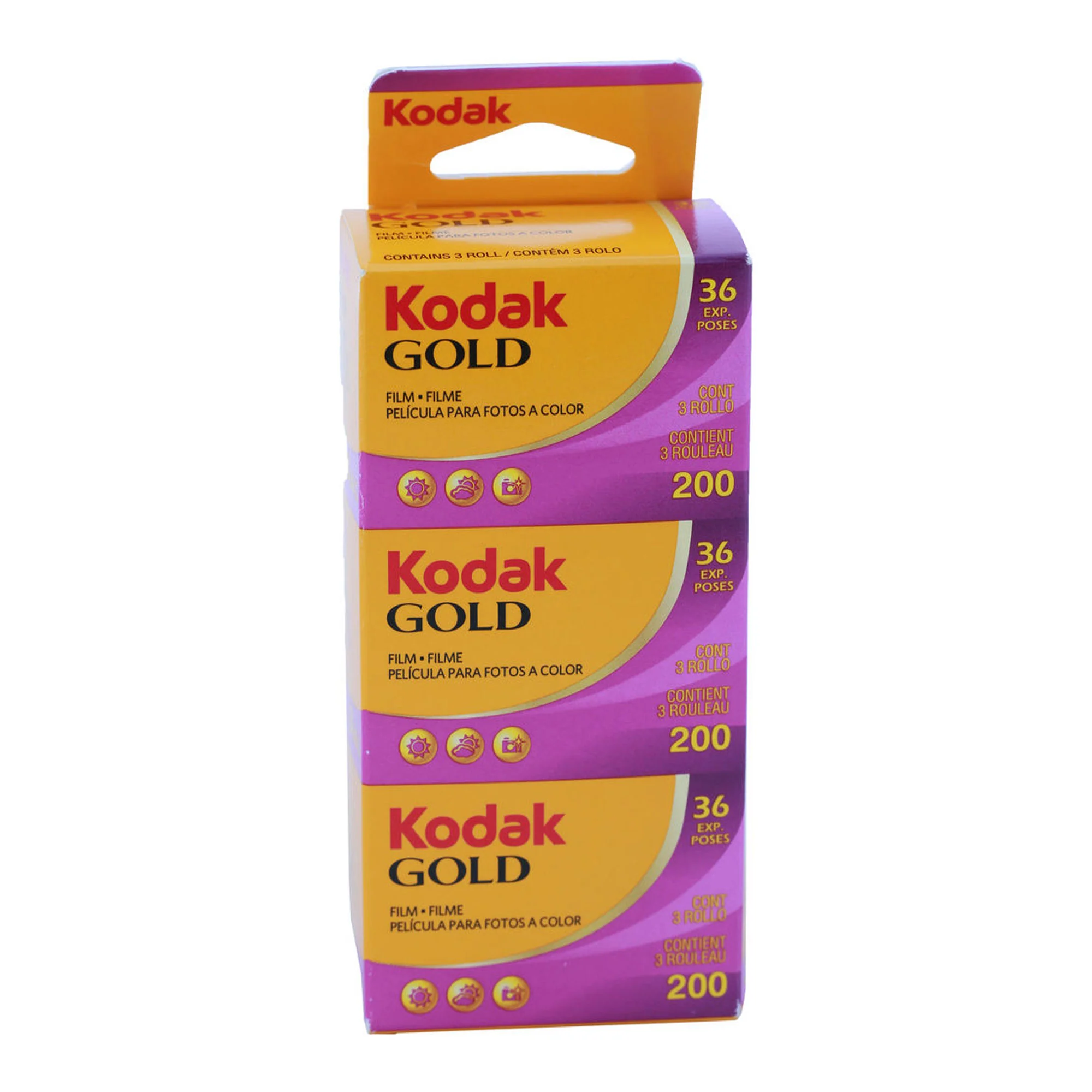 2x Kodak GOLD 200 Color Negative Film (35mm Roll Film, 36 Exposures) - 3 Pack - Image 3