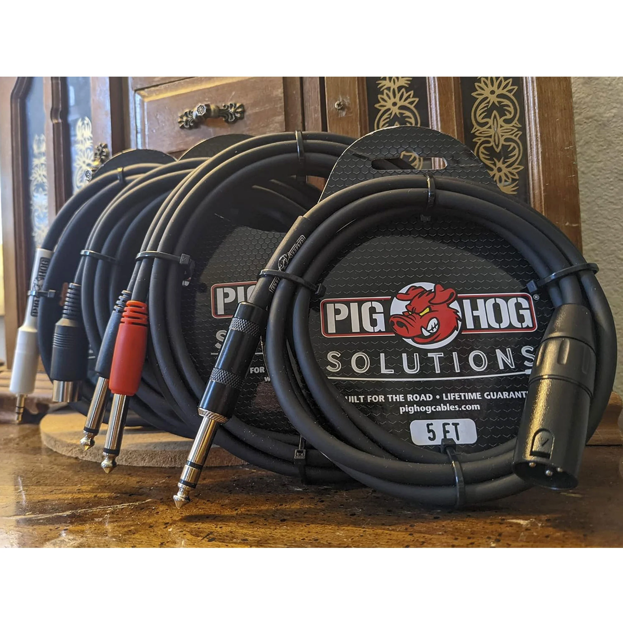 2x Pig Hog 1/4" TRS to XLR Balance Adaptor Cable, 15 Feet PX-TMXM15 - Image 3