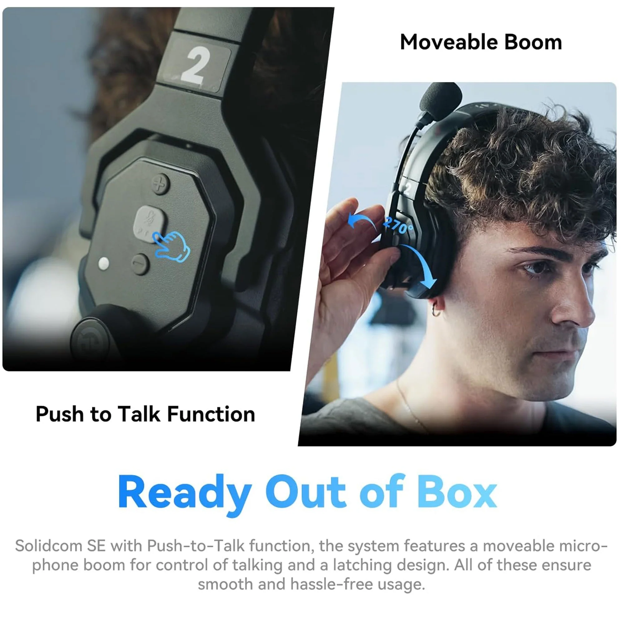 3x Hollyland Solidcom SE Global Full-Duplex Wireless Single-Ear Remote Headset (2.4 GHz) - Image 5