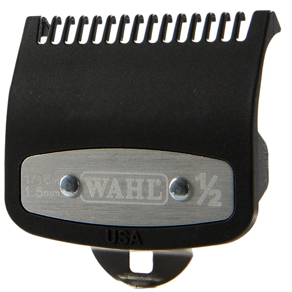 5 Packs Wahl Professional #1/2 Premium 1/16" Cutting Guide with Metal Clip #3354-1000 - Fits All Wahl Vibrator Clippers - Image 2