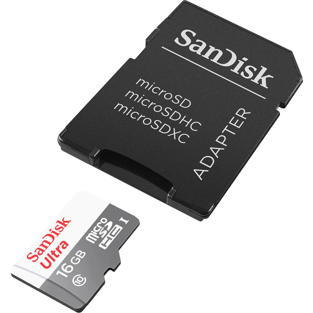 5x SanDisk 16GB Ultra UHS-I microSDHC Memory Card with SD Adapter + Card Wallet - Image 3