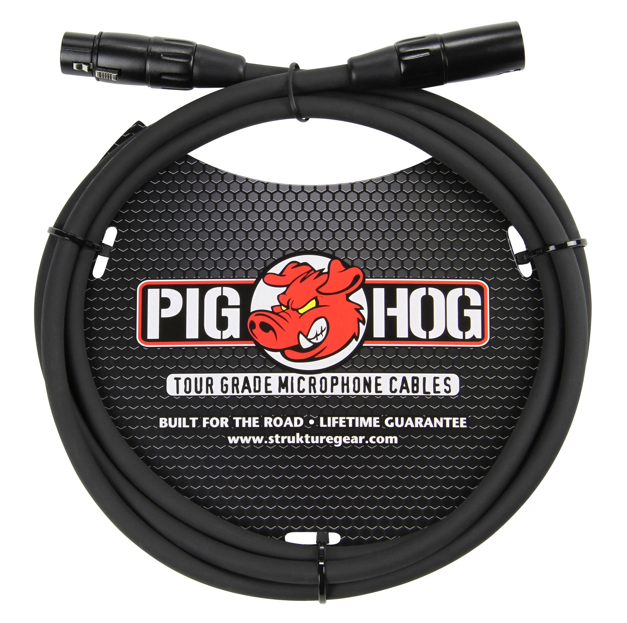 6x Pig Hog 8mm XLR Microphone Cable Male to Female 6 Ft Fully Balanced Premium Mic Cable + Zoom XLR-6c Color ID Rings for Microphone Cables (6 Pairs) - Image 2