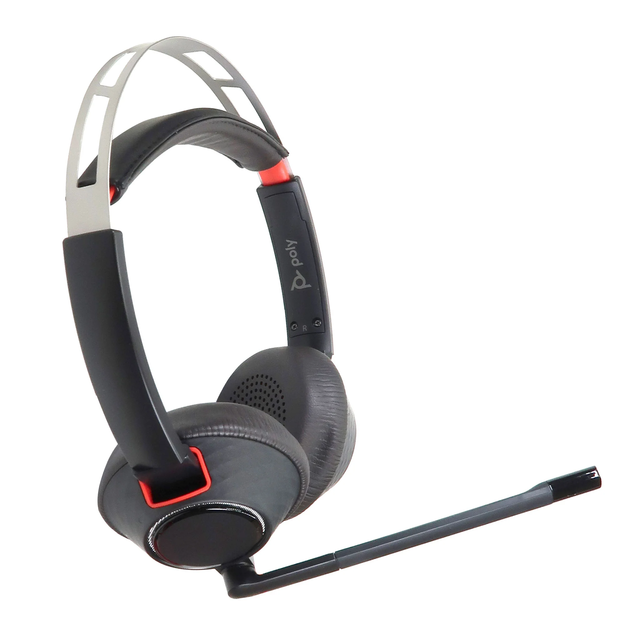 6x Poly Blackwire 5220 Stereo Wired Headset – Dual Ear USB-A/USB-C & 3.5mm with Noise-Canceling Boom Mic and Carrying Case - Image 2