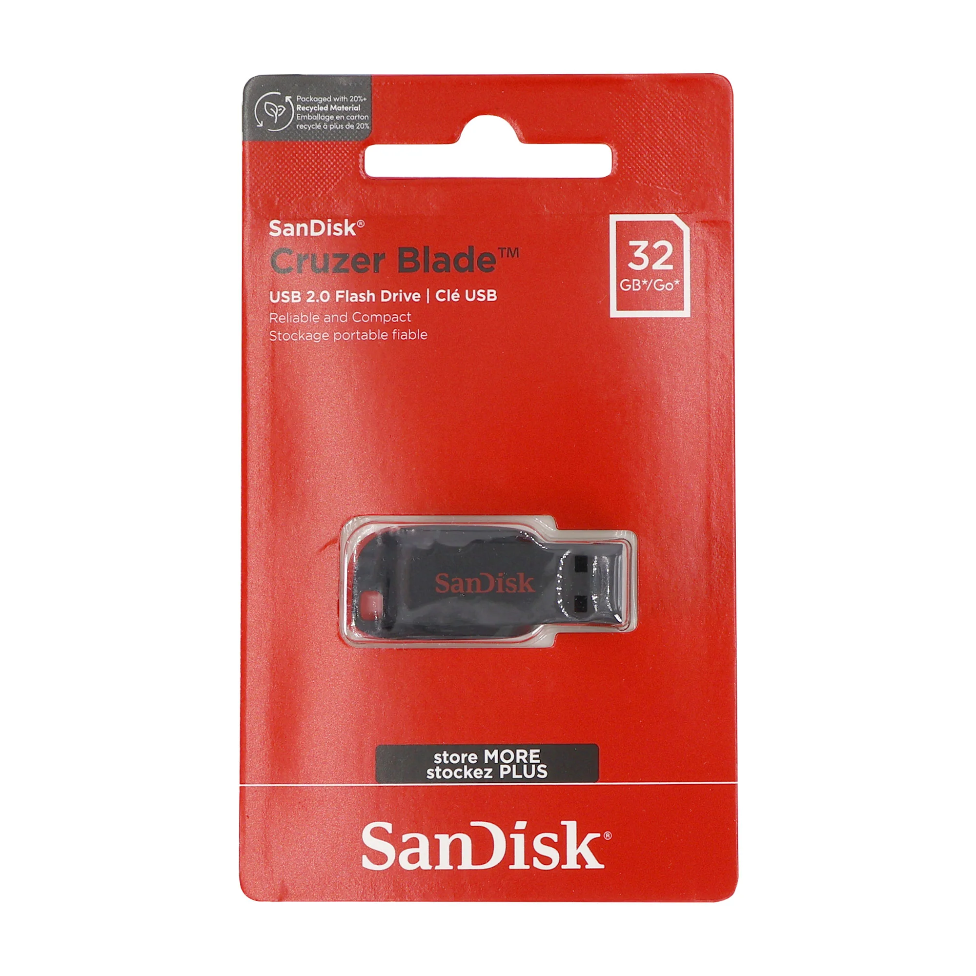 8x SanDisk Cruzer Blade USB Flash Drive - 32GB (Red) - Image 2