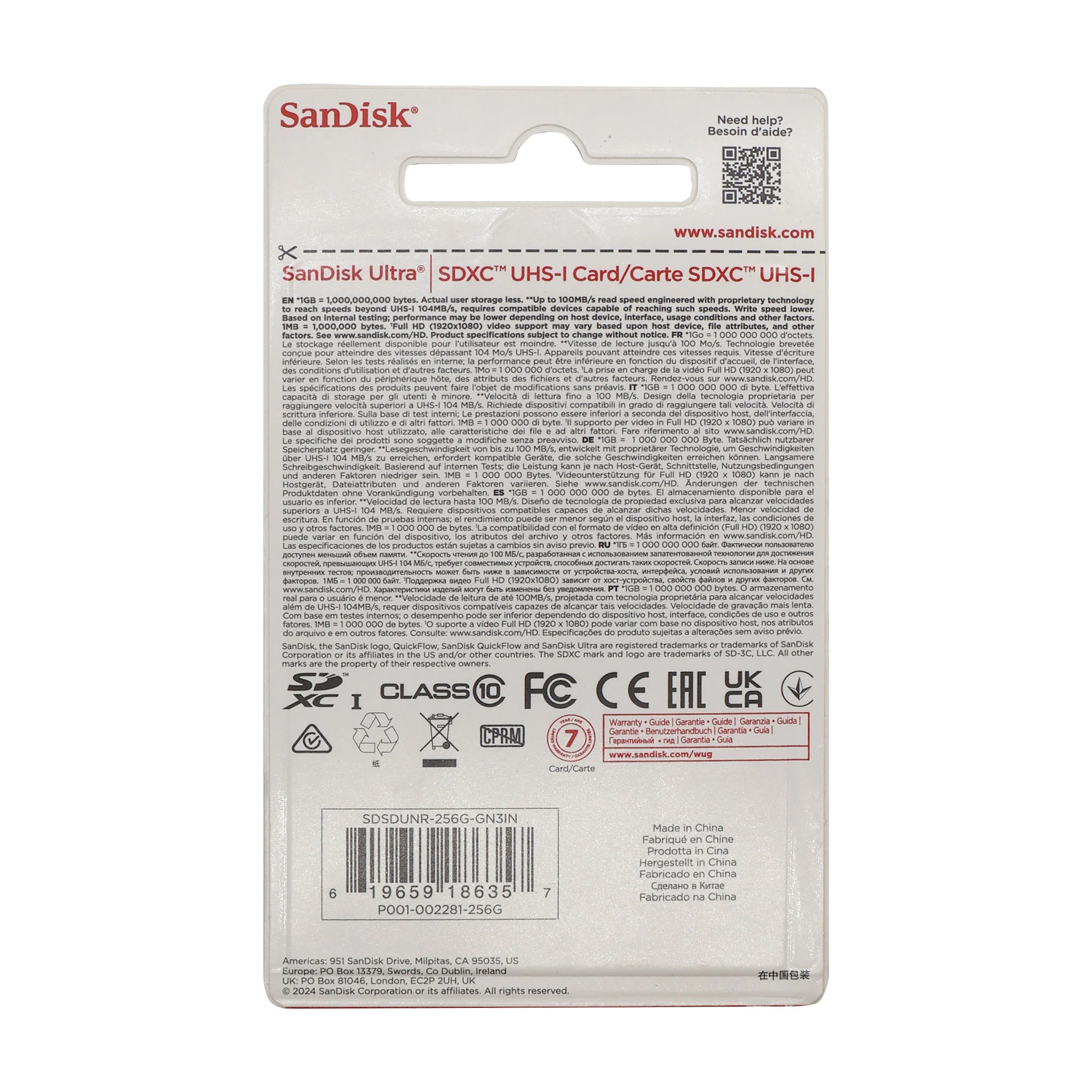 8x SanDisk Ultra 256GB UHS-I 100MB/s Class 10 SDXC Memory Card + Card Wallet - Image 3