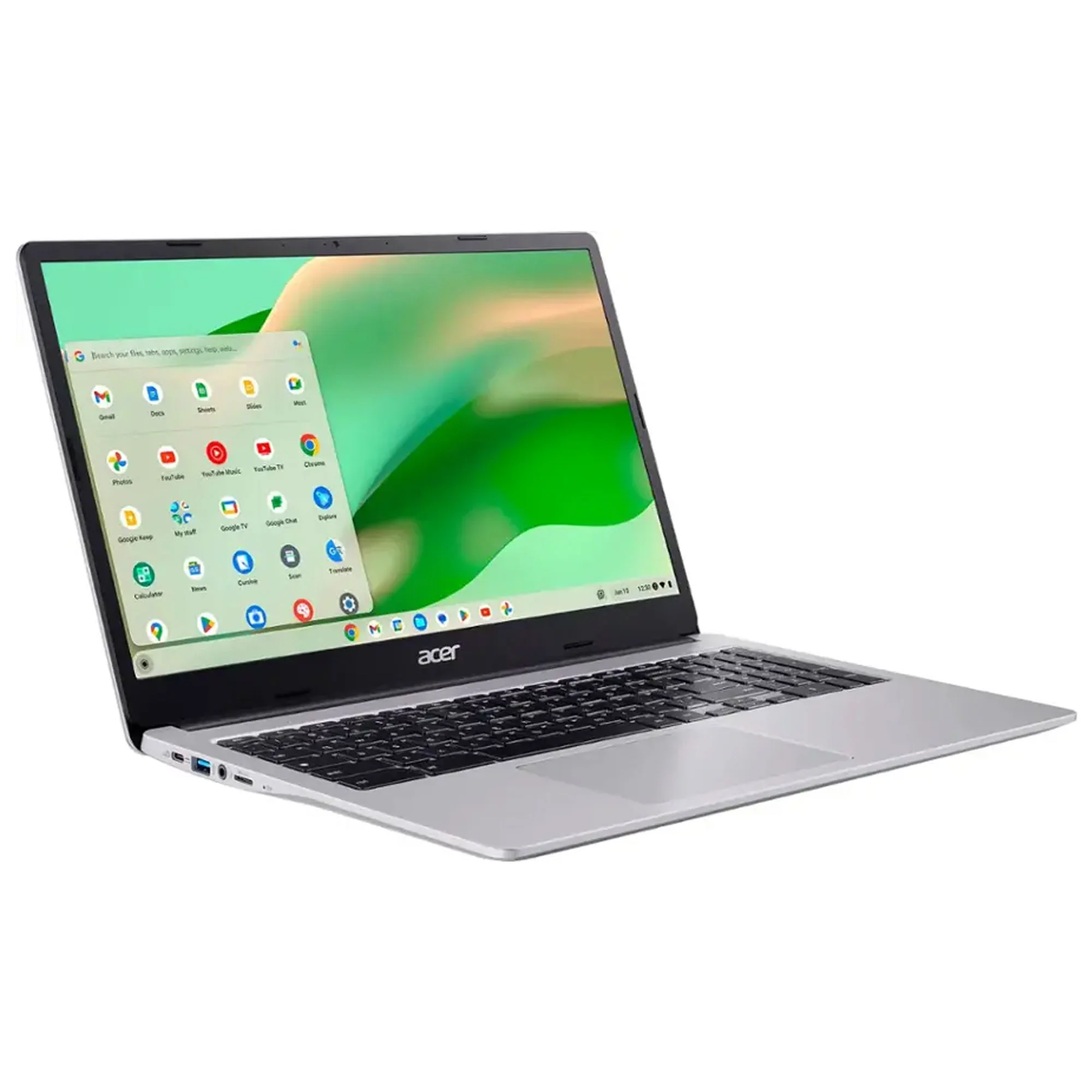 Acer Chromebook 315 15.6" Full HD Laptop - Intel Celeron N4500, 4GB LPDDR4X, 64GB eMMC (Sparkly Silver) with Case + Poly Blackwire 5220 Stereo Wired Headset Bundle - Image 3