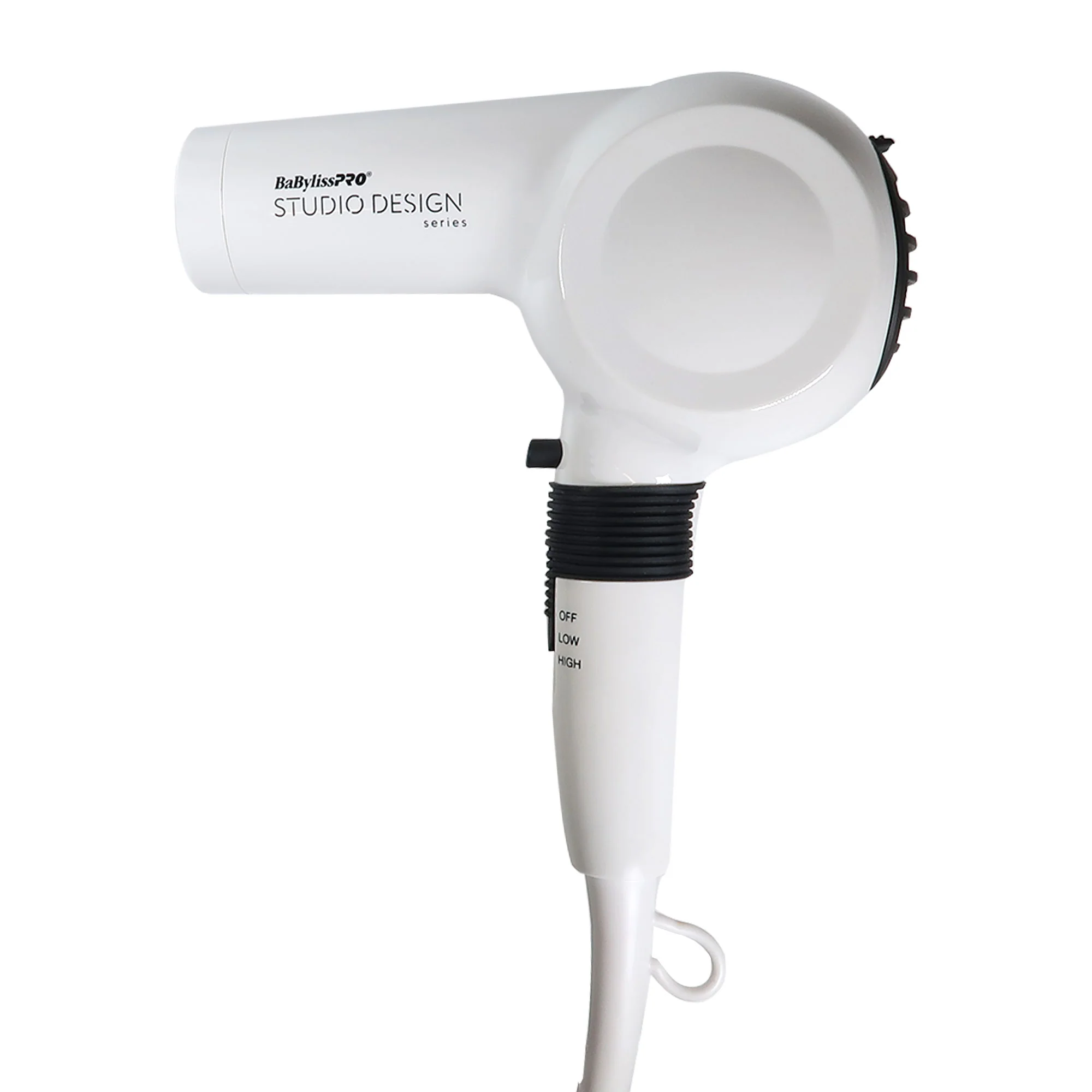 Babyliss Pro The Compact Midi Dryer BCI250UC with Babyliss Pro Nano Titanium 1" Compact Full Power Curling Wand BNTMWUC and Medium Round Brush 2" - Image 4