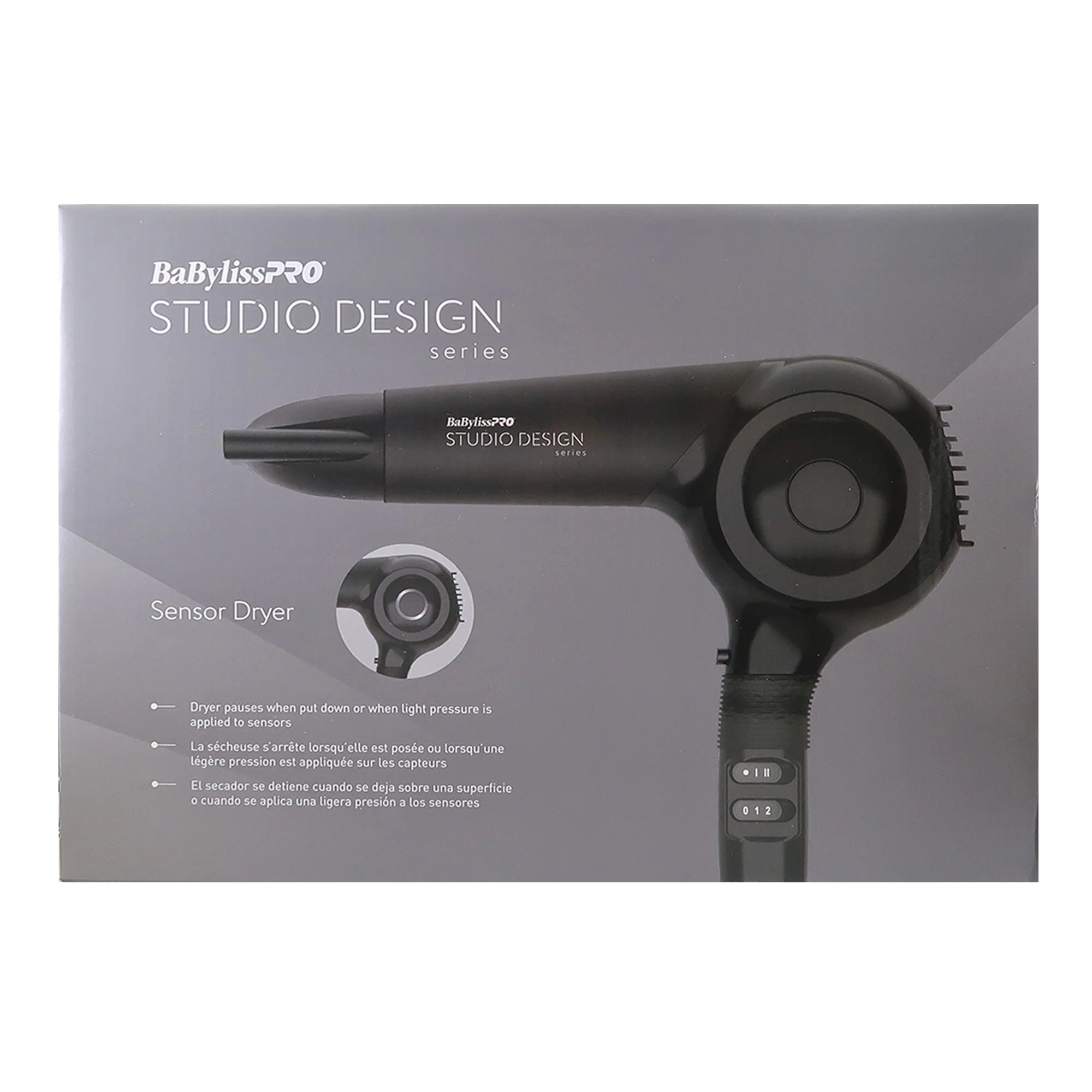 BaByliss Pro Studio Design Series Sensor Hair Dryer BCI800UC with Conair Pro Ceramic Tools Large Round Brush 2½" CPBCTR25 - Image 10