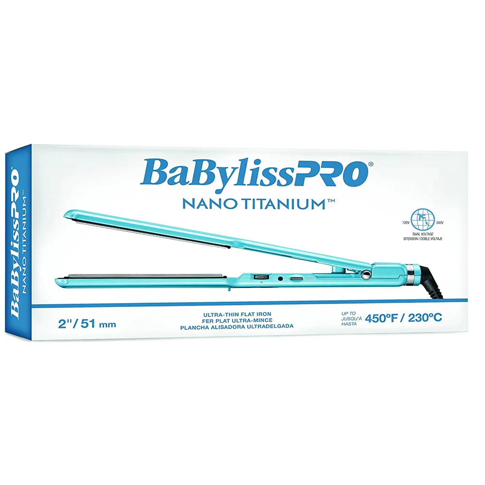 BaByliss Pro Nano Titanium 1½ " Ultra Thin Straightener Flat Iron with Conair Pro Ergo-Grip Vented Brush Collection Ergonomically Designed - Image 4
