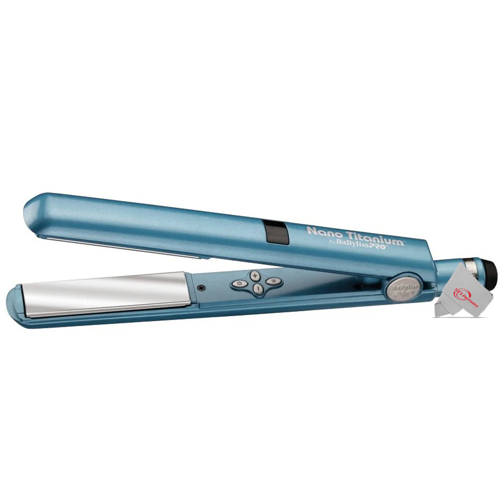 Babyliss Pro Nano Titanium 1.5" Ultra-Thin Flat Iron & Thermal Paddle Brush BNTPP52UC with Digital Flat Iron 1" BNT4095TUC - Image 6