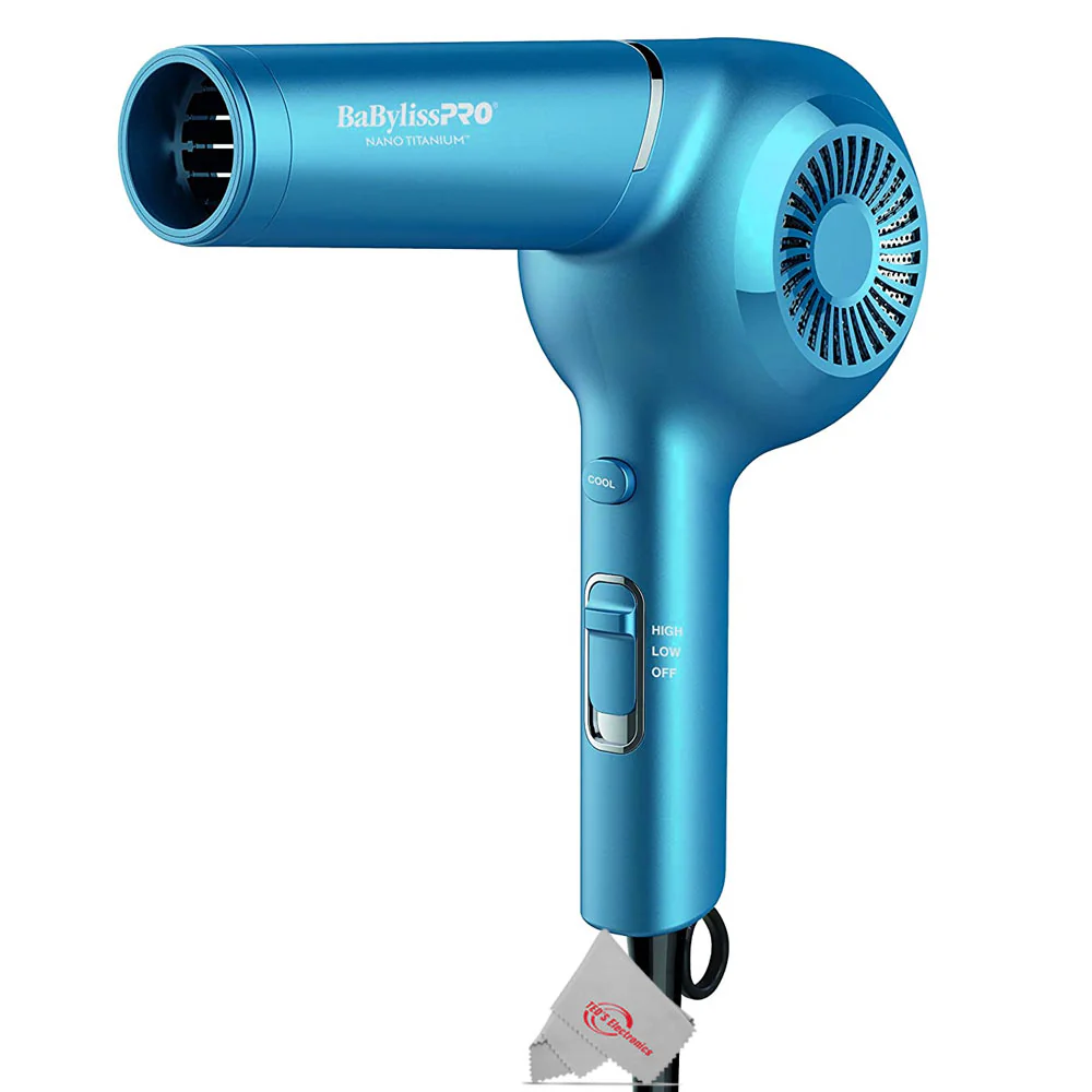 BaByliss Pro Nano Titanium 1" Ultra-Thin Straightener & Professional Pistol-Grip Hair Dryer with Nano Titanium Marcel Curling Iron 1¼" BNT125M - Image 4