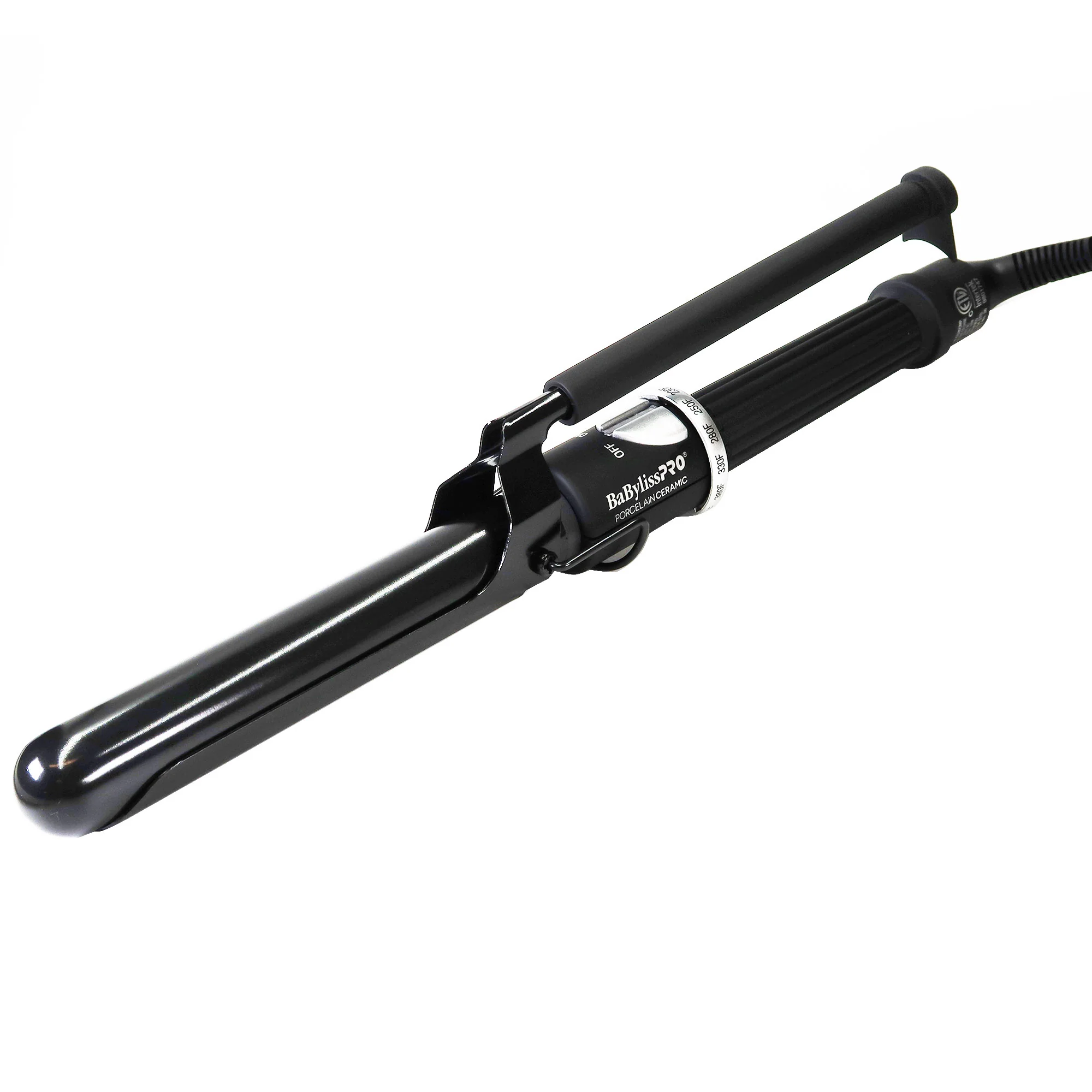 BaByliss Pro Porcelain Ceramic Marcel 1" Curling Iron BP100MUC with Conair Pro Ceramic Tools Medium Round Brush 2" #CPBCTR2 - Image 2