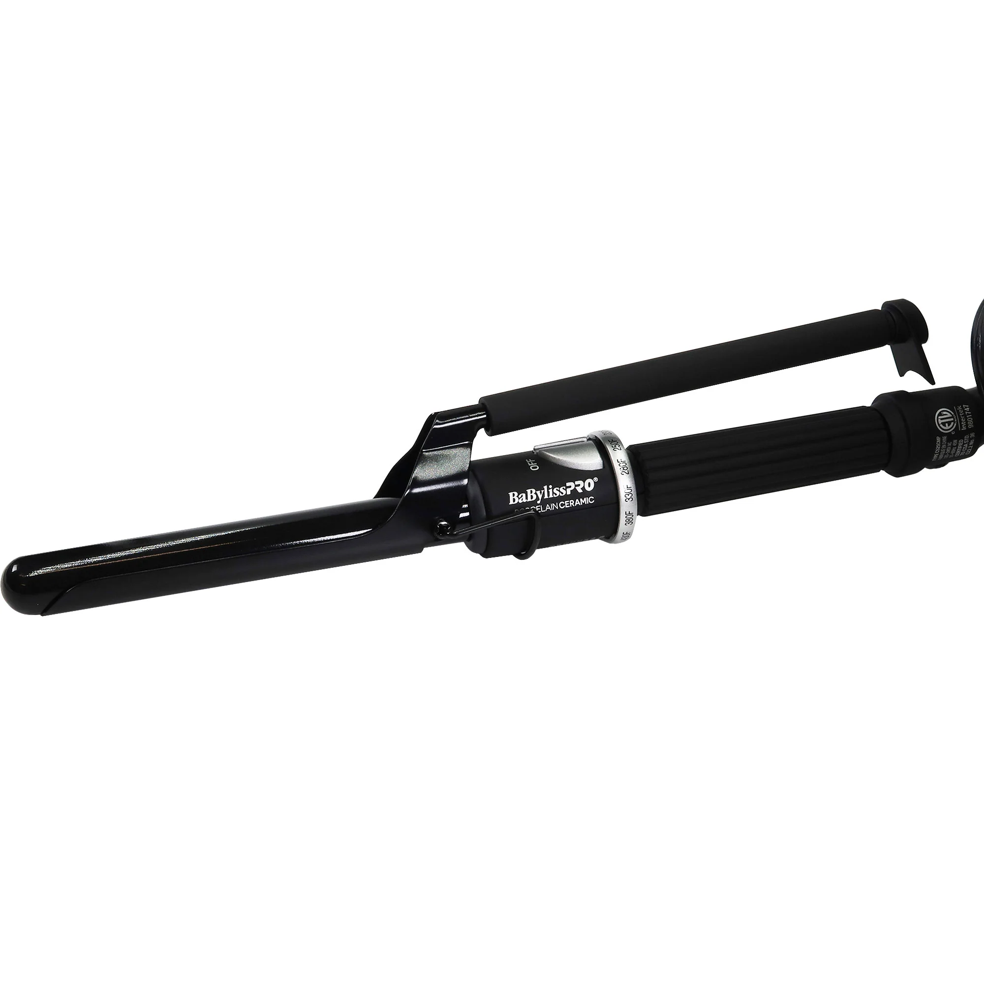 BaByliss Pro Porcelain Ceramic Marcel Curling Iron 3/4" BP75MUC with Conair Pro Ergo-Grip Detangler Brush - Image 2
