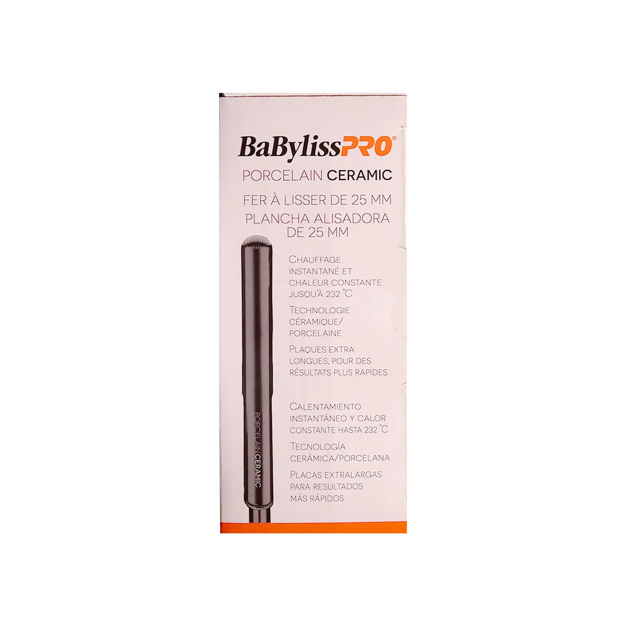 BaByliss Pro Porcelain Ceramic Straightening Iron 1" BABP9557UC with Porcelain Ceramic 2" Straightening Iron BP9561UC and Conair Pro Ergo-Grip Vented Brush - Image 7