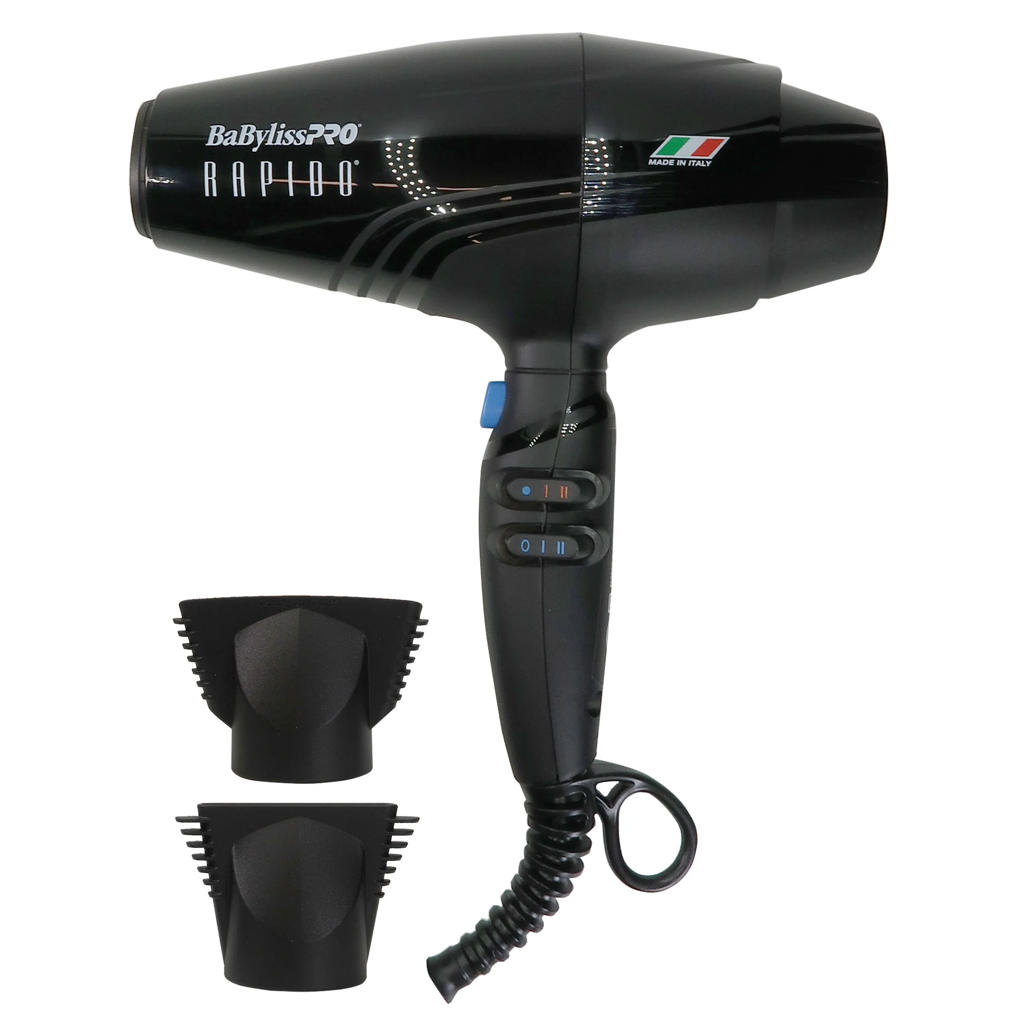 BaByliss Pro Nano Titanium Italian Performance Hair Dryer 2000 Watt BRAP1 with Detangler Brush - Image 2