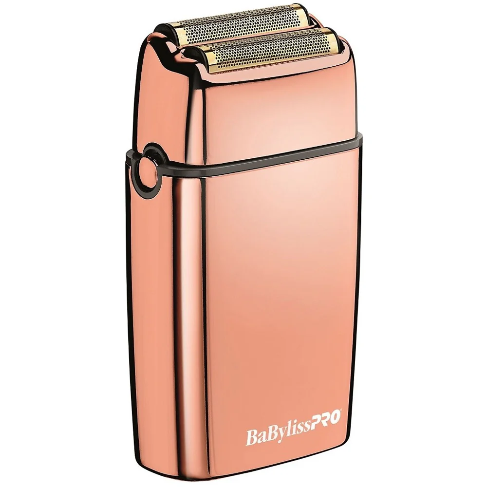 BaByliss Pro FOILFX02 Cordless Metal Double Foil Shaver FXFS2RG Rose Gold with Foil Shaver Storage Case Accessory Bundle - Image 3
