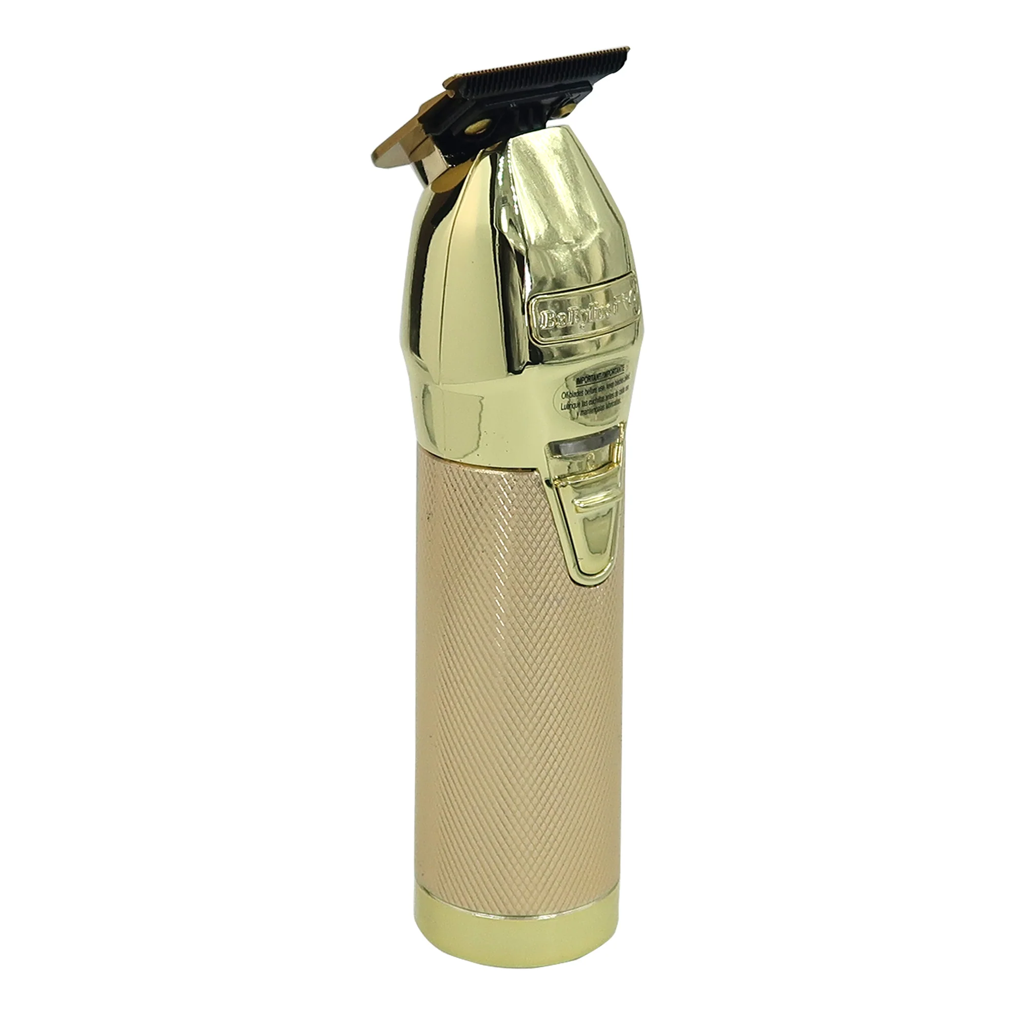 BaByliss Pro GOLDFX+ All-Metal Lithium Outlining Trimmer Gold #FX787NG with Babyliss Pro Foil Cord / Cordless Double Foil Shaver #FXFS2G - Image 4