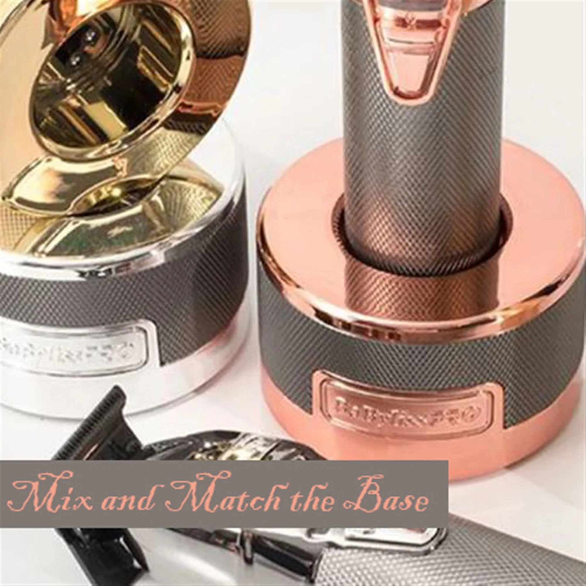 BaByliss Pro ROSEFX+ Cord/Cordless All-Metal Lithium Outlining Trimmer Rose Gold #FX787NRG with ROSEFX Trimmer Charging Base Rose Gold #FX787BASE-RG - Image 7