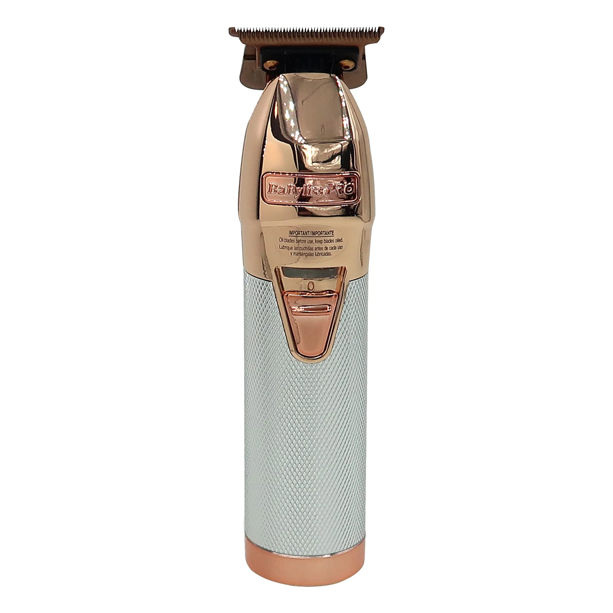 BaByliss Pro ROSEFX+ Professional Cord/Cordless Lithium Outlining Trimmer Rose Gold FX787NRG with FX707RG2 Replacement Deep Tooth T-Blade 2.0MM and Neck Brush - Image 2