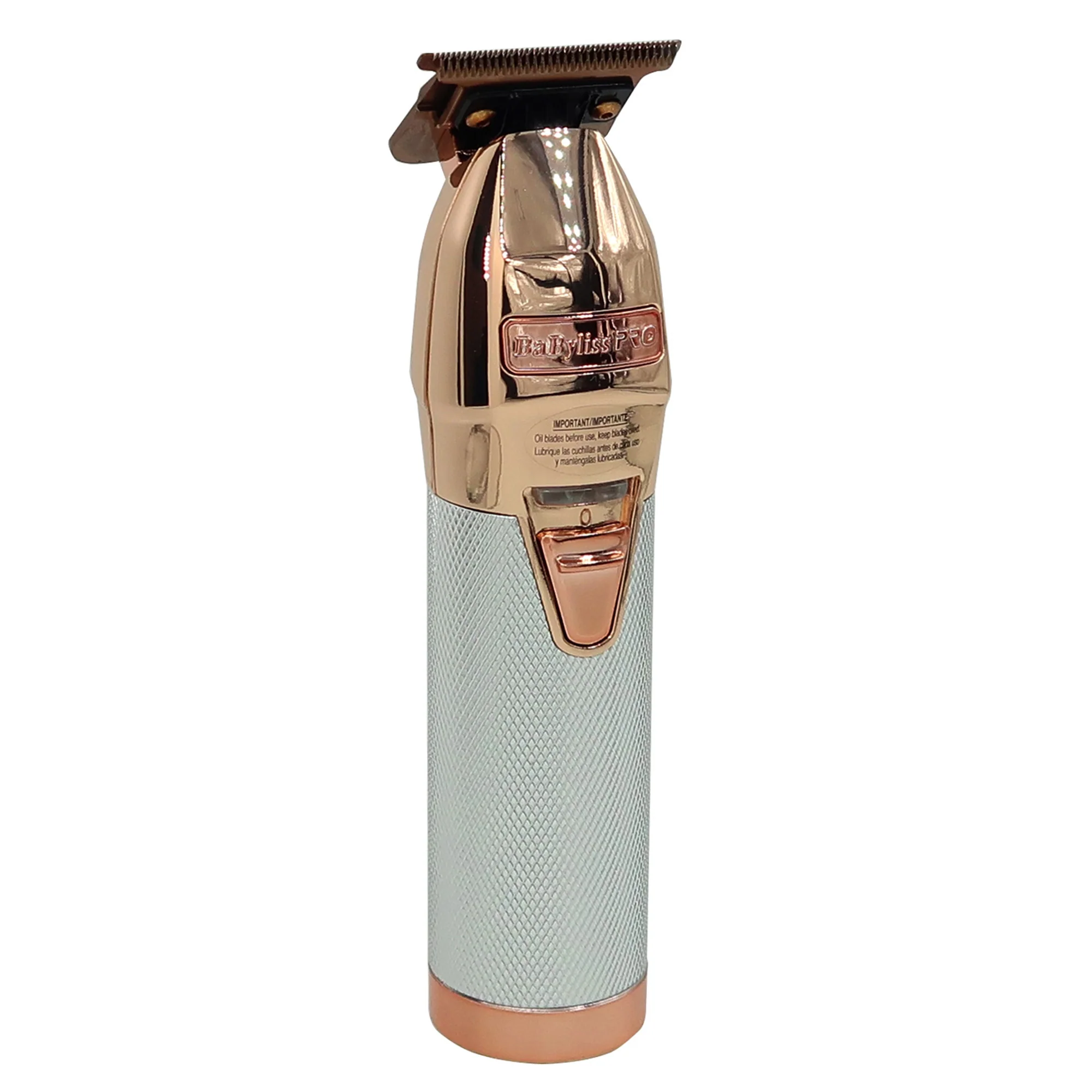 BaByliss Pro ROSEFX+ Professional Cord/Cordless Lithium Outlining Trimmer Rose Gold FX787NRG with FX707RG2 Replacement Deep Tooth T-Blade 2.0MM and Neck Brush - Image 3