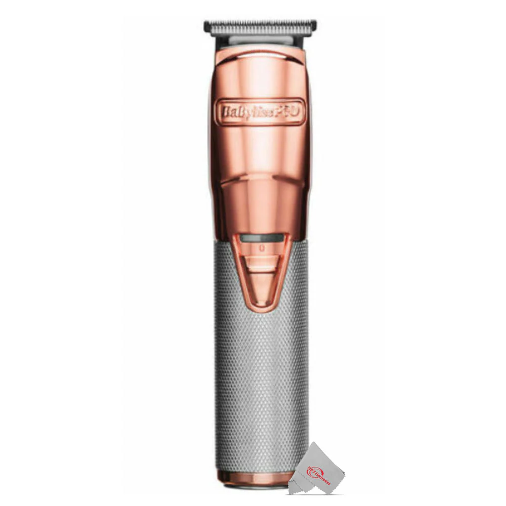 Babyliss Pro FX788RG Cordless Metal Lithium Trimmer Rose Gold with LIMITED EDITON UVFOIL UV-Disinfecting Double Foil Shaver #FXLFS2RG Rose Gold and Barber Apron - Image 3