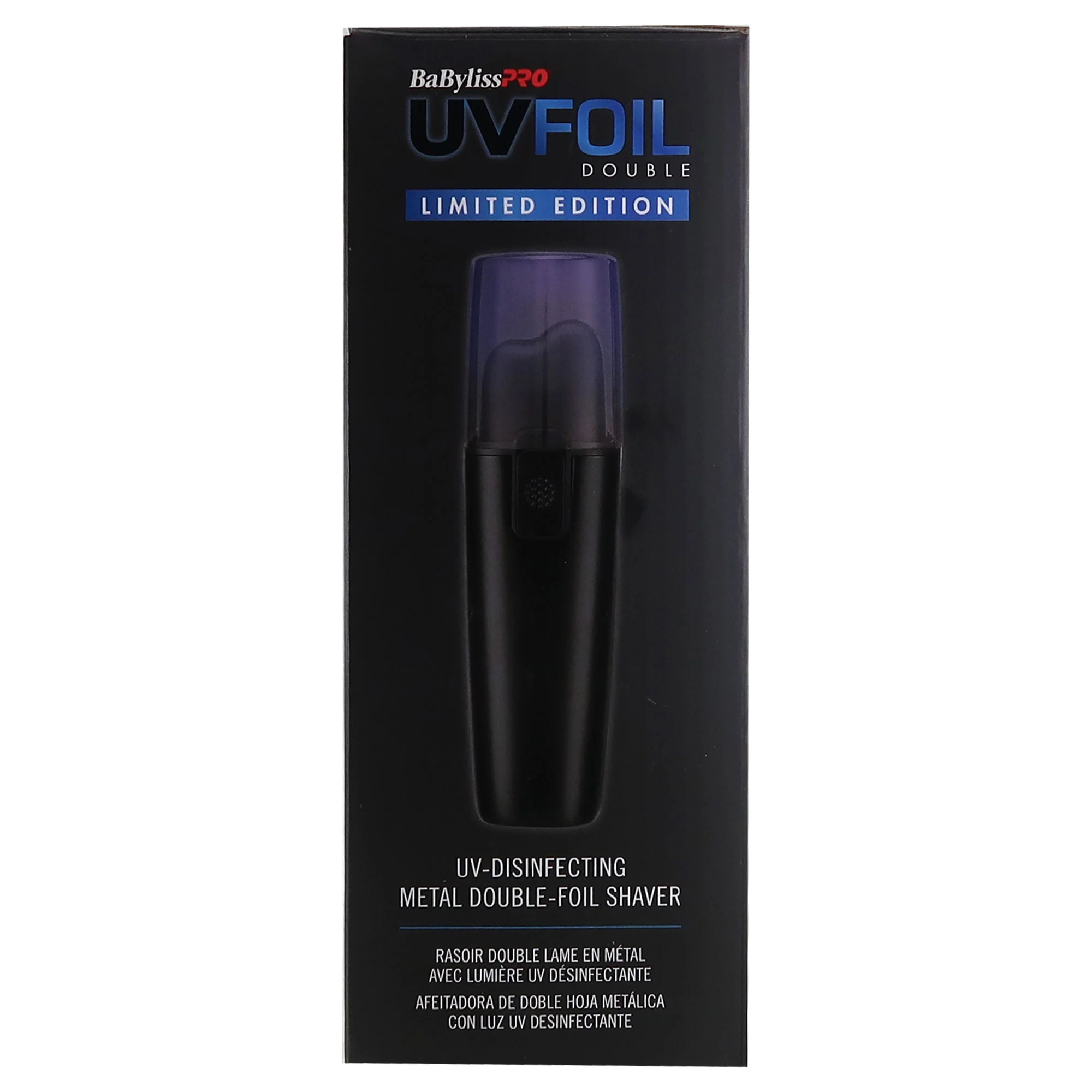 BaByliss Pro LIMITED EDITION UVFOIL UV-Disinfecting Metal Double Foil Shaver FXLFS2MB (Matte Black) with Foil Shaver Storage Case - Image 5