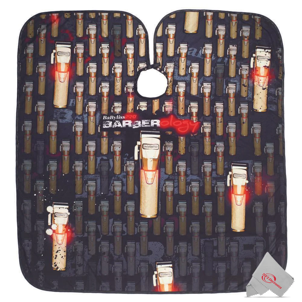 BaByliss Pro FX3 High Torque Trimmer #FXX3TB with Fade Soft Knuckle Neck Brush and Barber Cape - Image 7