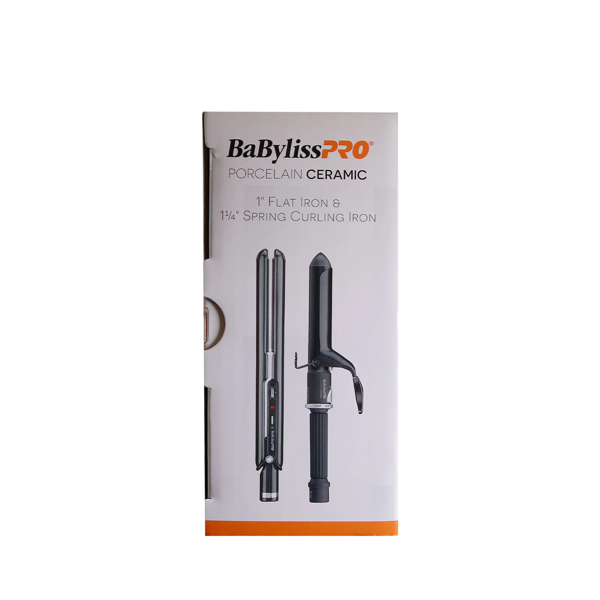 BaByliss Pro Porcelain Ceramic Limited Edition Straightening Iron 1" and Spring Curling Iron 1¼" Styling Set #BPCPP6UC - Image 4