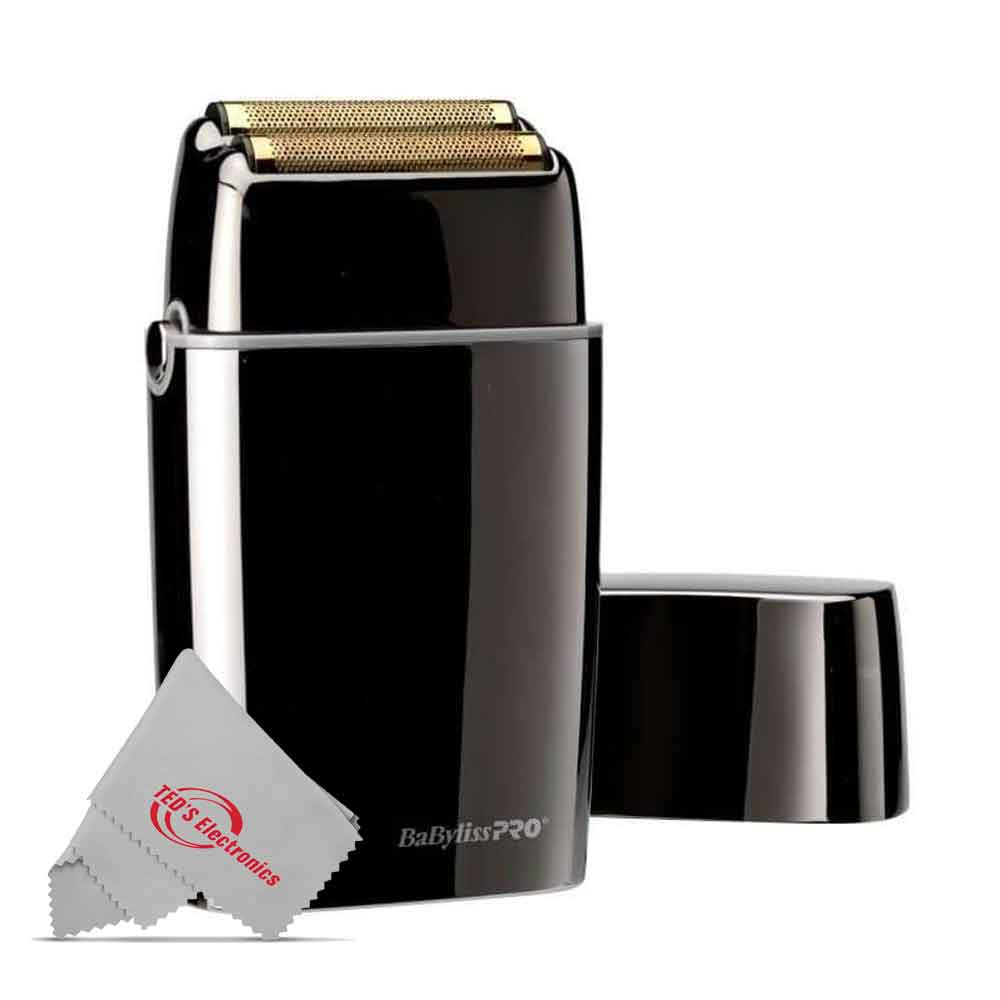 BaByliss PRO FOILFX02 Cordless Metal BLACK Double Foil Shaver FXFS2B-BLACK