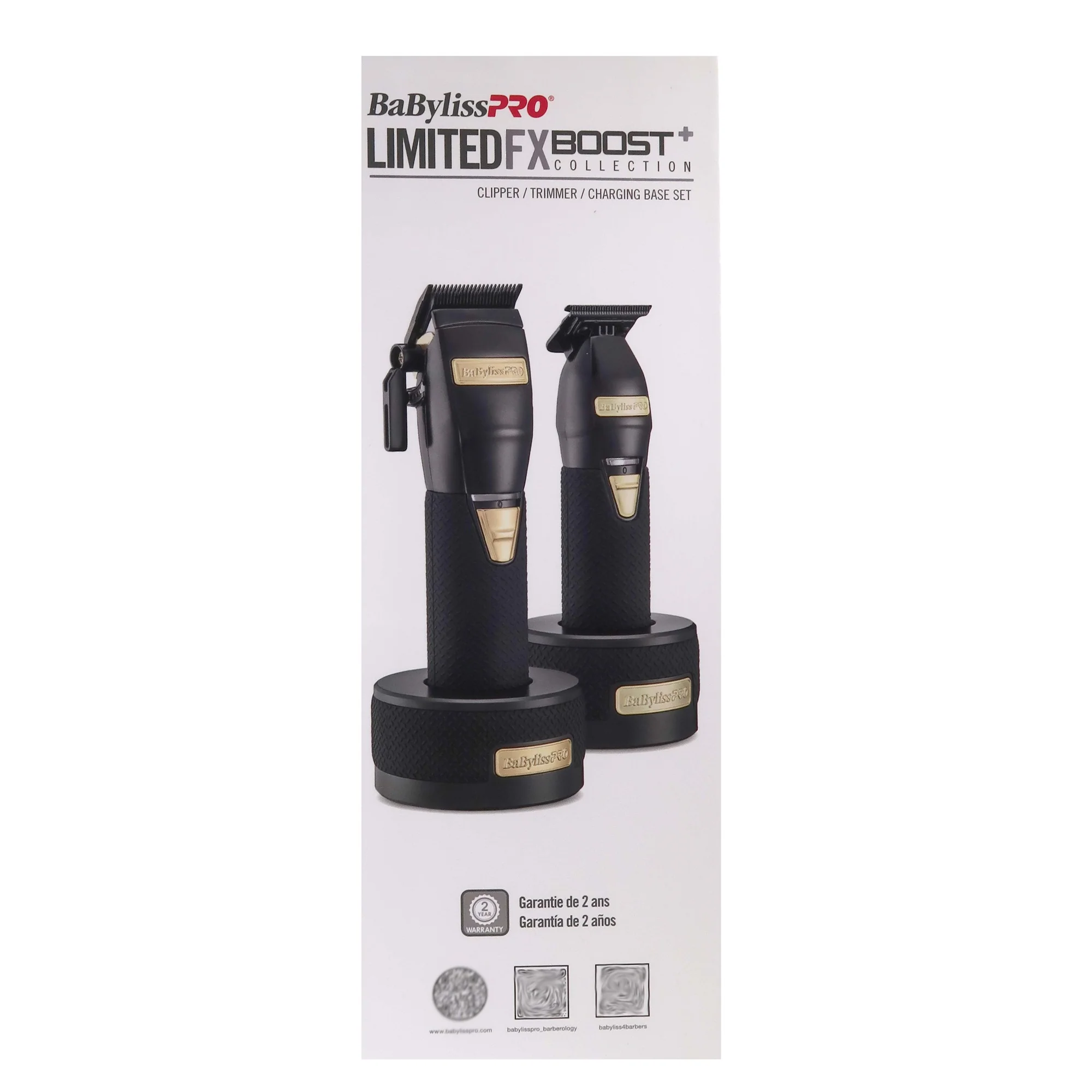 BaByliss Pro LimitedFX Boost+ Collection Clipper, Trimmer & Charging Base Set - Black FXHOLPKCTB-B - Image 5