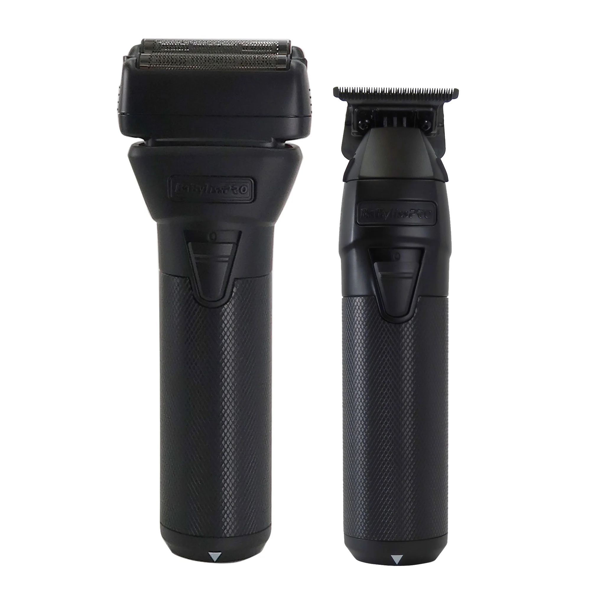 BaByliss Pro FXONE BlackFX Limited Edition Prepack - Stick Shaver and Outlining Trimmer Black FX1FSTMBPK + BaByliss Pro FXONE Dual-Charging Prepack FXC2BPPK + BaByliss Pro Pro Cutting Cape + BaBylissPRO Barberology 9" Comb - Black + BaByliss Pro Fade Brus - Image 2