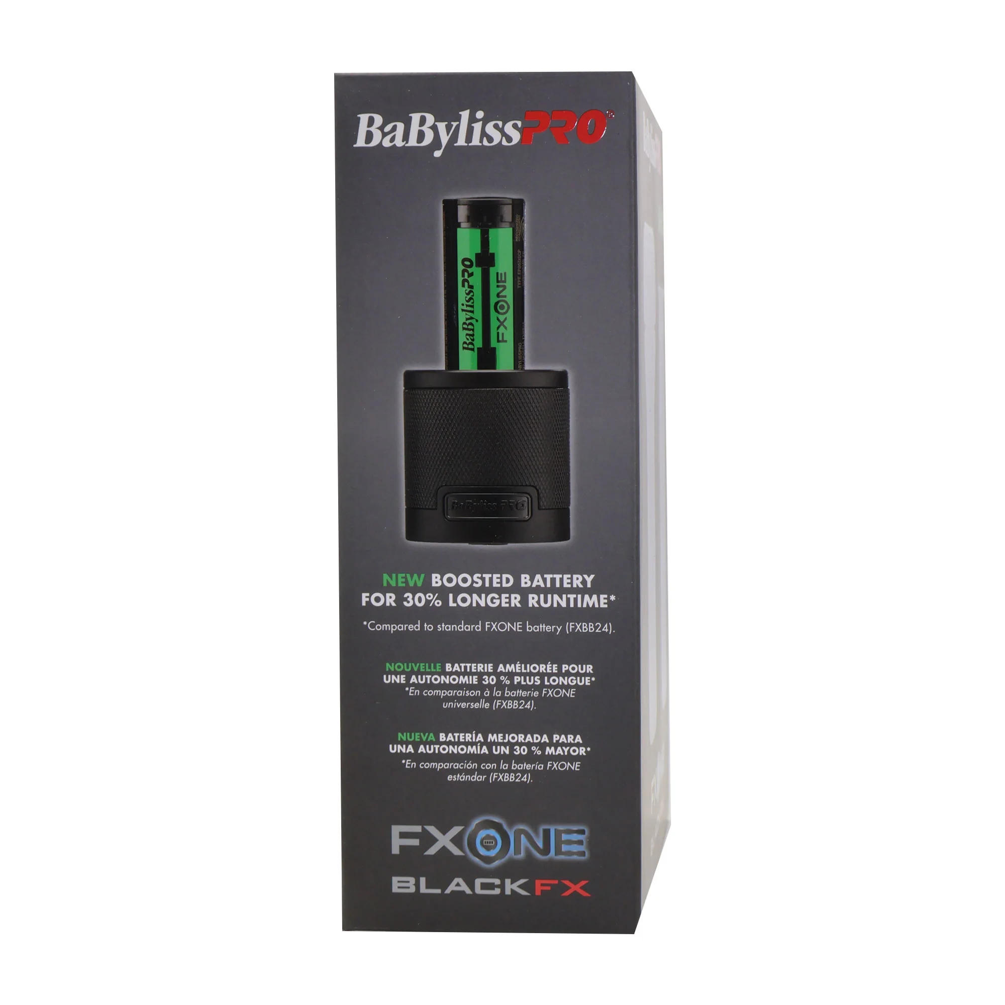 BaByliss Pro FXONE BlackFX Limited Edition Prepack - Stick Shaver and Outlining Trimmer Black FX1FSTMBPK + BaByliss Pro FXONE Dual-Charging Prepack FXC2BPPK + BaByliss Pro Pro Cutting Cape + BaBylissPRO Barberology 9" Comb - Black + BaByliss Pro Fade Brus - Image 6