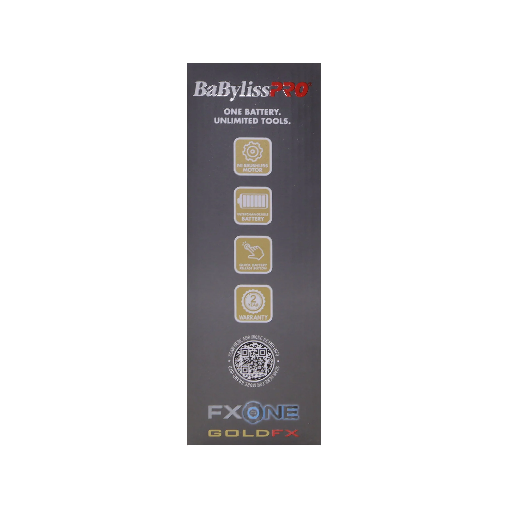 BaByliss Pro FXONE GOLDFX Limited Edition Prepack - Outlining Trimmer and Double Foil Stick Shaver (Gold) FX1FSTGPK + BaByliss Pro FXONE Dual-Charging Prepack [2 Batteries, 1 Charging Stand] #FXC2BPPK + BaBylissPRO Barberology 9 Inch Clipper Comb - Black - Image 8