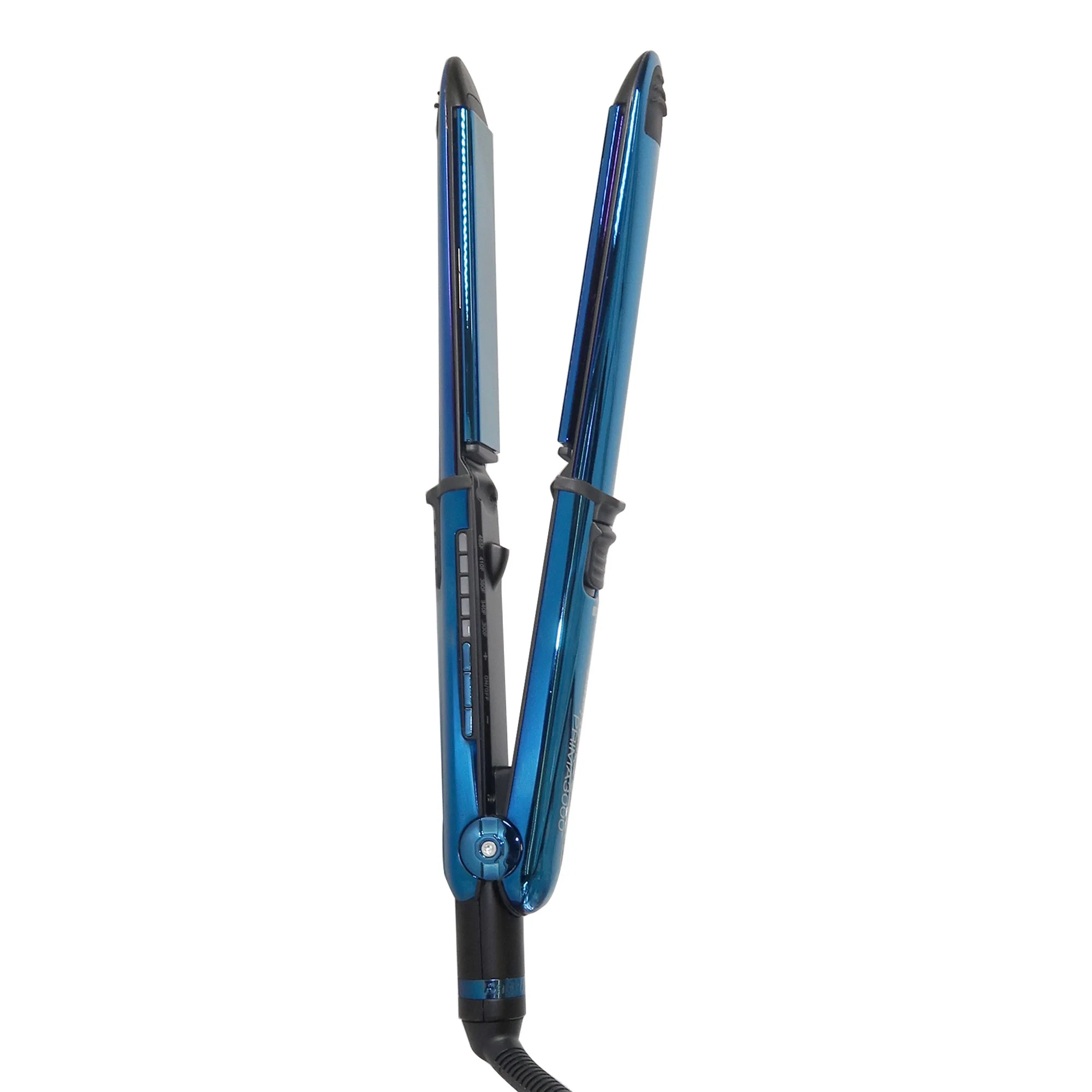 BaByliss Pro LIMITED EDITION Nano Titanium Prima 3000 1¼" Stainless Steel Flat Iron Black & Blue #BNTMB3000TUC (Dual Voltage) + Conair Pro Ergo-Grip Detangler Brush for All Hair Types - Image 3