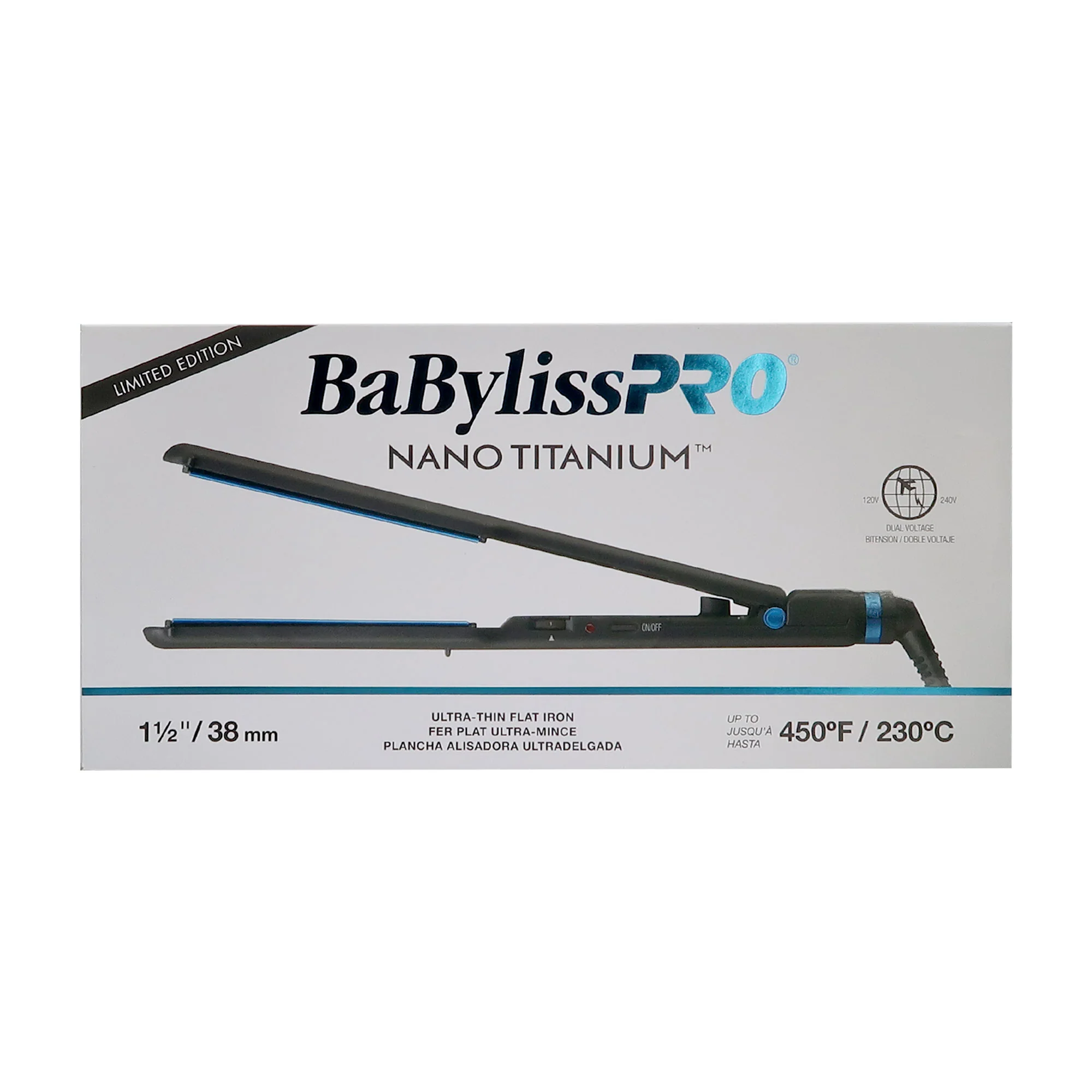 BaByliss Pro LIMITED EDITON Nano Titanium 1-1/2" Ultra-Thin Flat Iron #BNTMB4073TUC (Dual Voltage) - Image 10