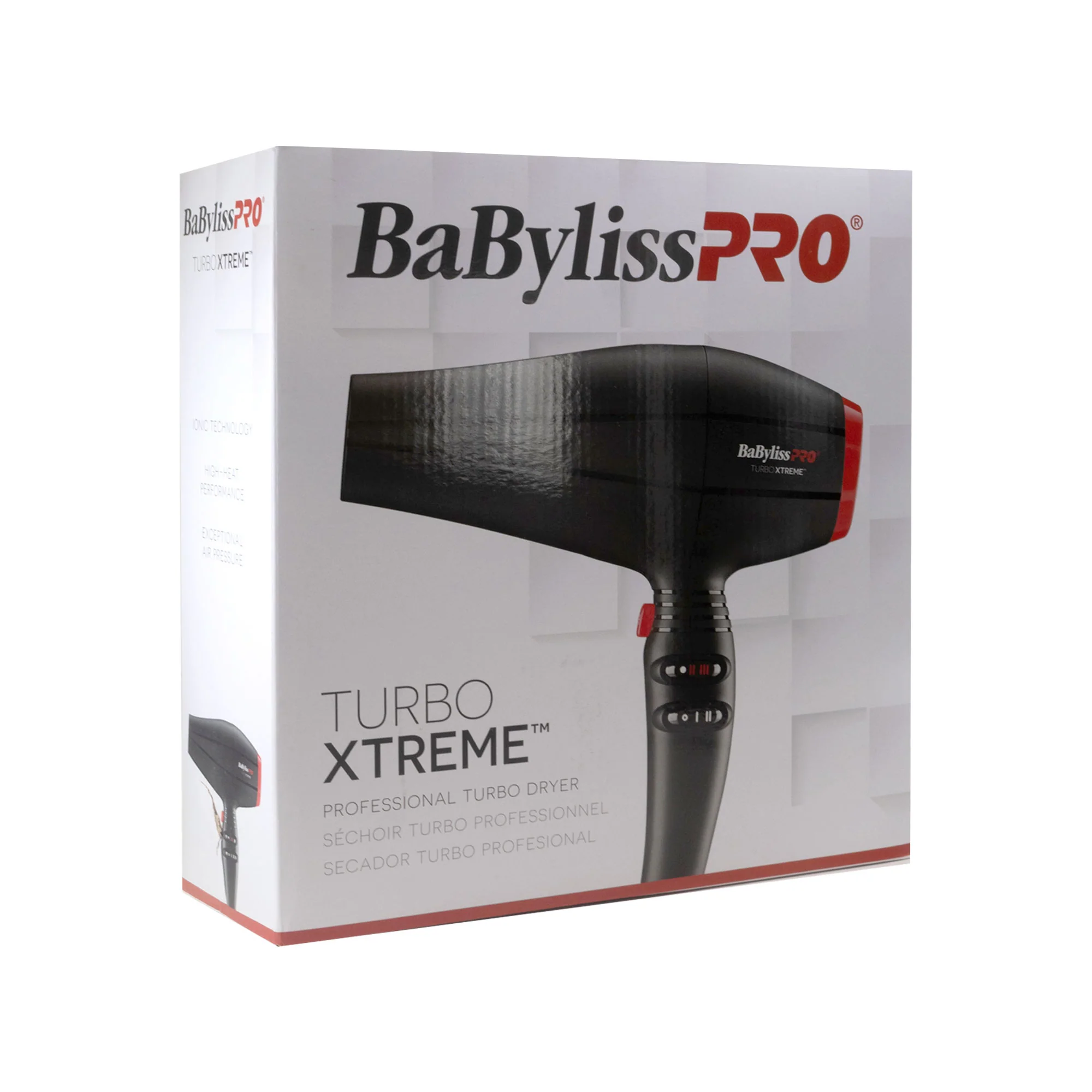 BaByliss Pro Professional Turbo Xtreme Hair Dryer BAB9400UC (Black) + Babyliss Pro Barberology Comb Set (Clipper, Cutting, Taper Combs) - Red + 10oz Spray Bottle + Professional Barber Mat - Image 5