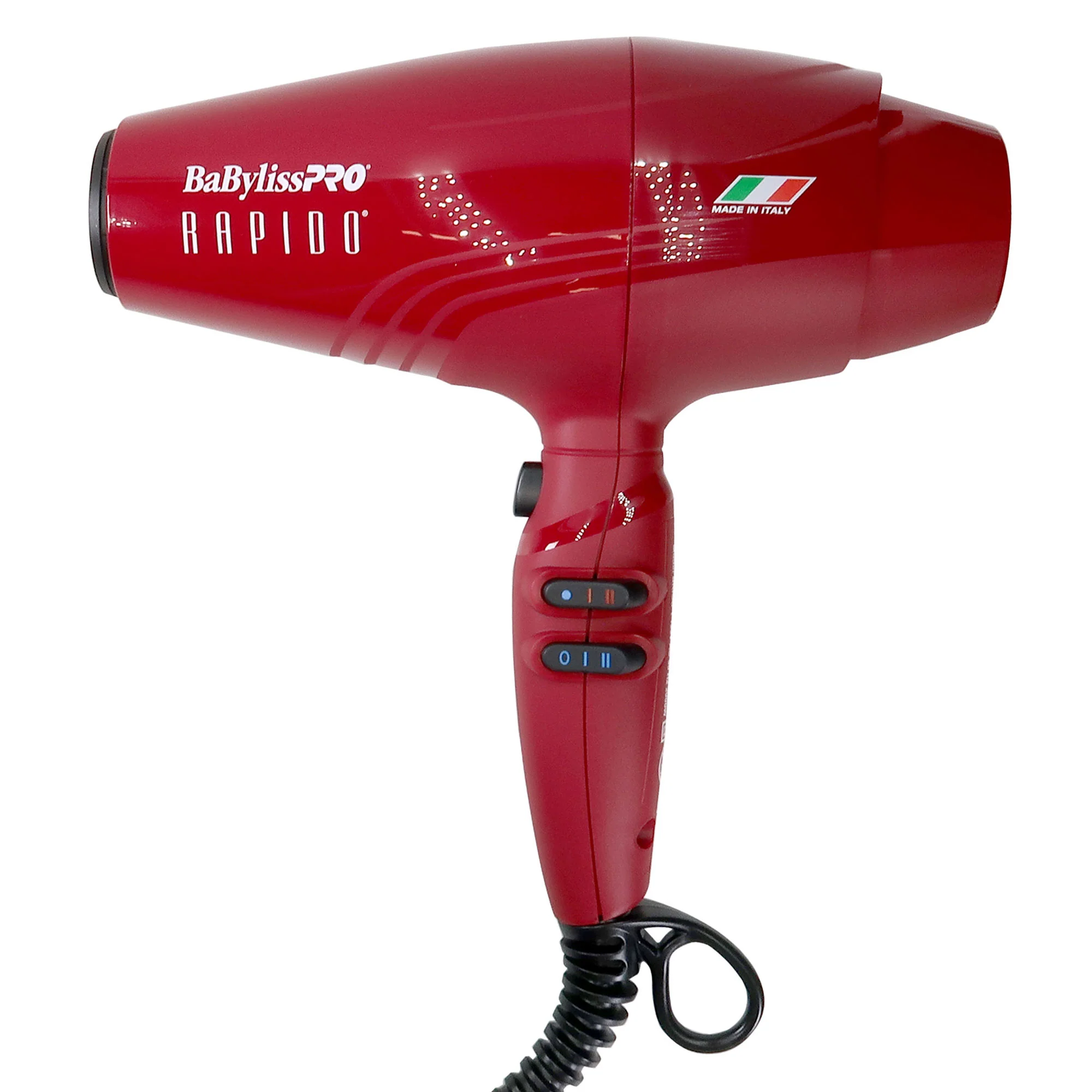 BaByliss Pro Rapido Nano Titanium Italian Performance Hair Dryer (Red) #BRRAP1 with LIMITED EDITION Nano Titanium Prima 3000 Flat Iron Midnight Purple - 1¼" #BNTP3000TUC (Dual Voltage) - Image 3