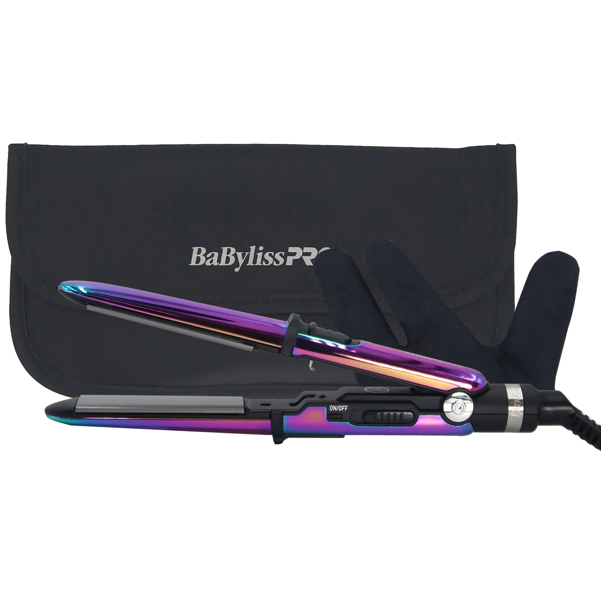BaByliss Pro LIMITED EDITON Nano Titanium Ultra-Thin 1" Flat Iron #BNTMB4072TUC with Nano Titanium Prima2000 3/4" Mini Flat / Curling Iron Iridescent #BNTBRB2000UC - Image 7