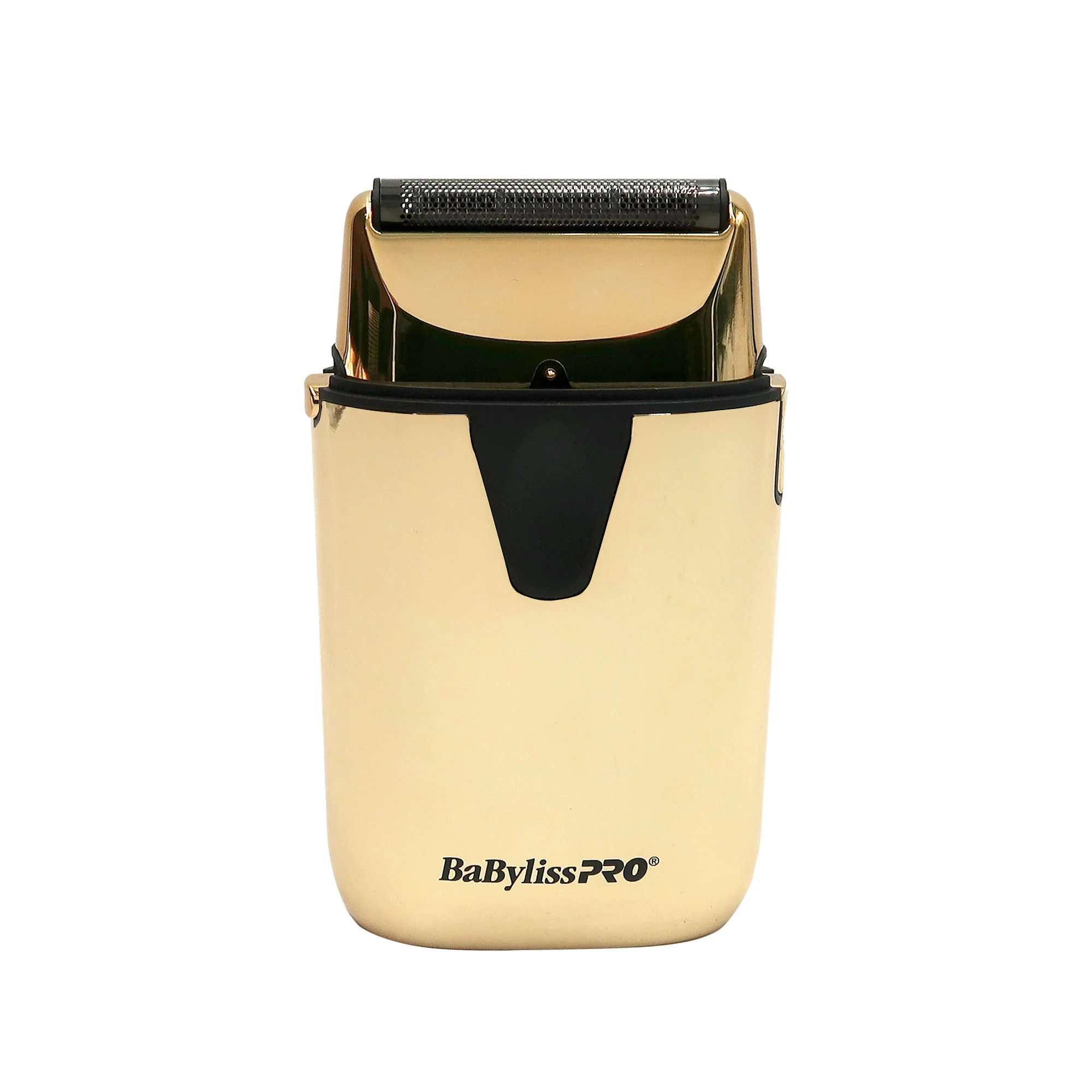 BaByliss Pro UVFOIL UV-Disinfecting Metal Single Foil Shaver Gold FXLFS1G with BaByliss Pro UVFOIL Single-Foil Shaver Replacement Kit Gold FXLRF1G and Barber Apron - Image 2