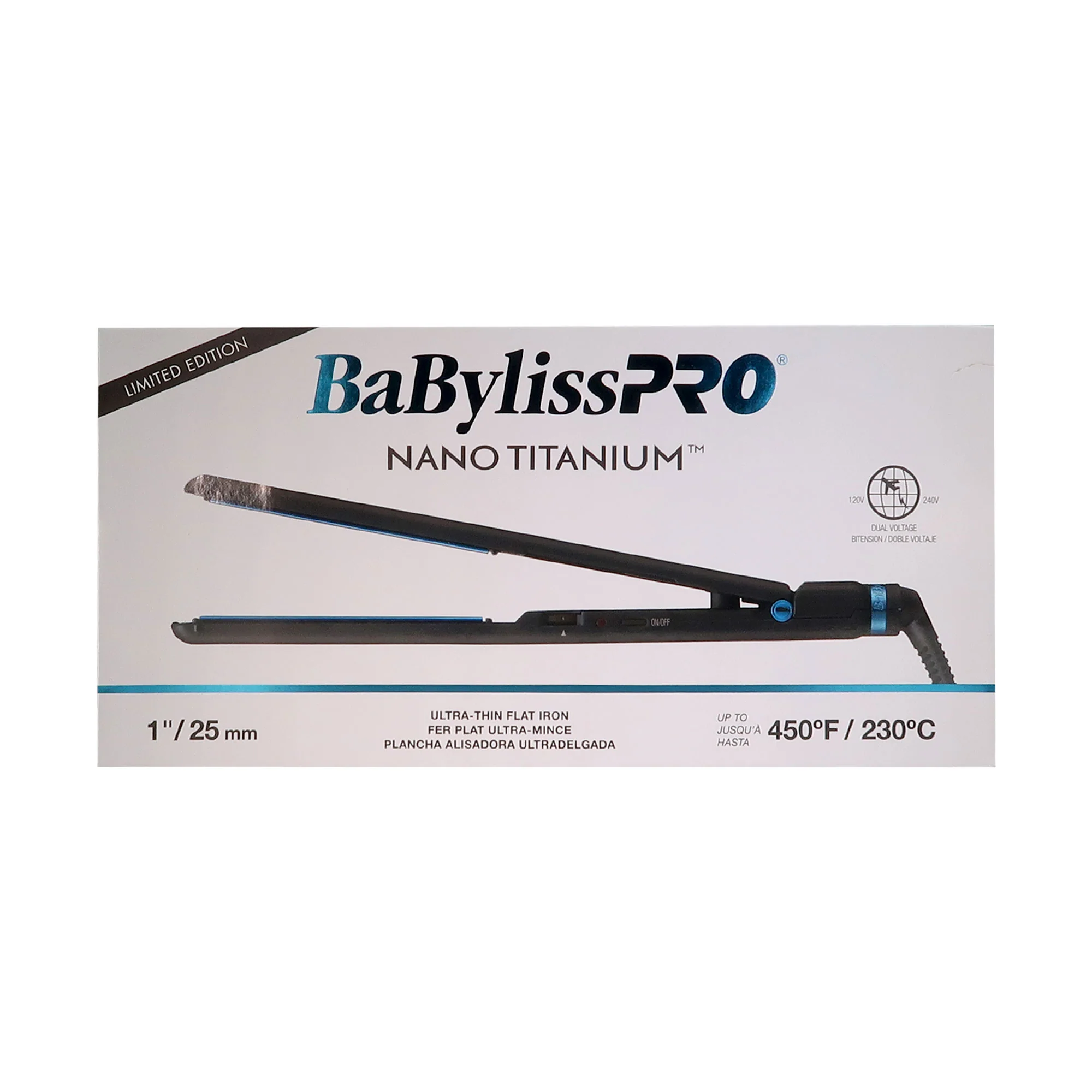 BaByliss Pro Volare Nano Titanium Hair Dryer BVOL1 with Nano Titanium Ultra-Thin 1" Flat Iron BNTMB4072TUC + Apron + Texturizing Comb - Image 4