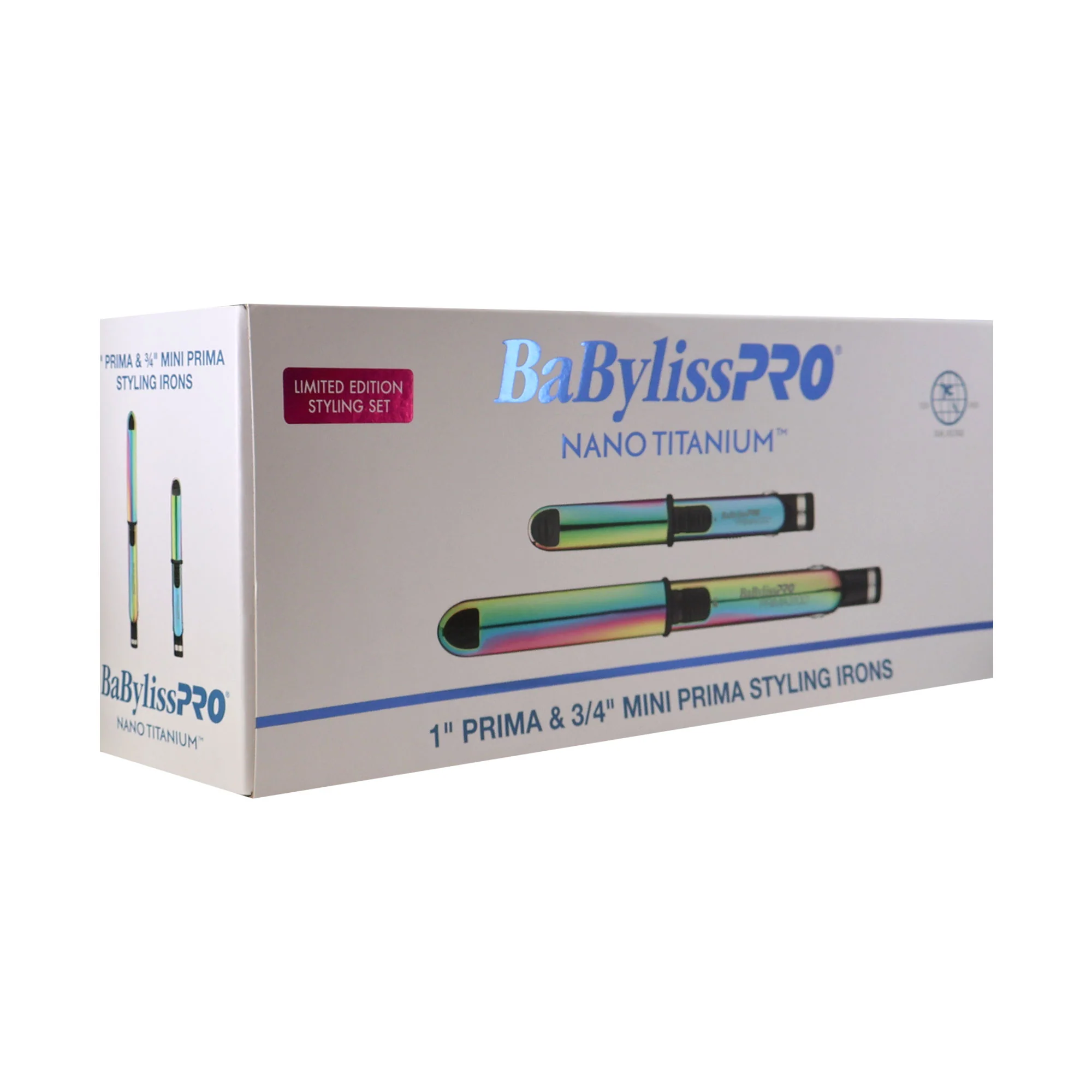 BaByliss Pro Nano Titanium Limited Edition 1" Iridescent Prima Stainless Steel & 3/4" Mini Prima Styling Irons Combo BNTPPRB75 - Image 4