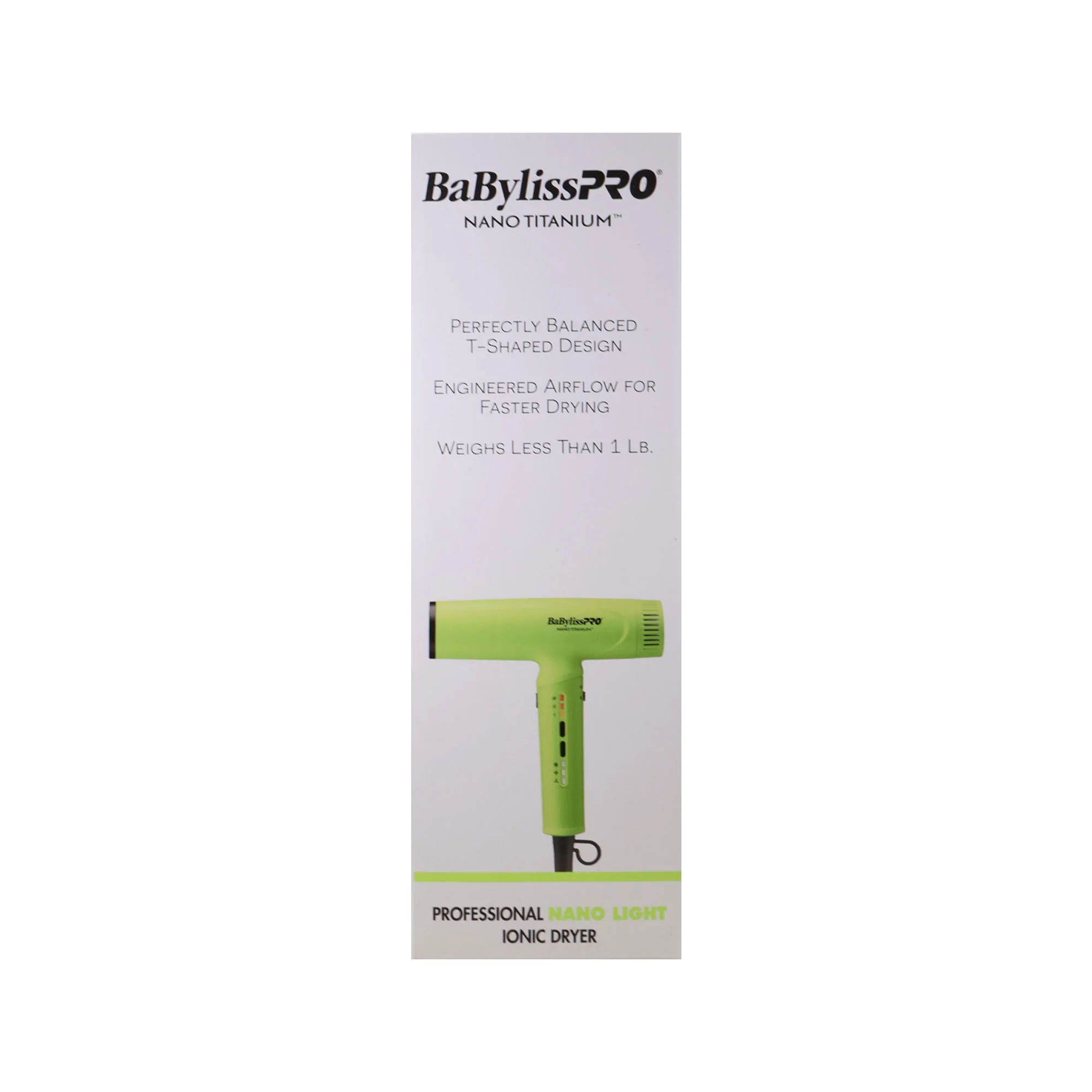 BaBylissPRO Nano Titanium Ionic Neon Yellow Hair Dryer BNTC9200NY + 1" Ultra-Thin Flat Iron T4072TUC - Image 5