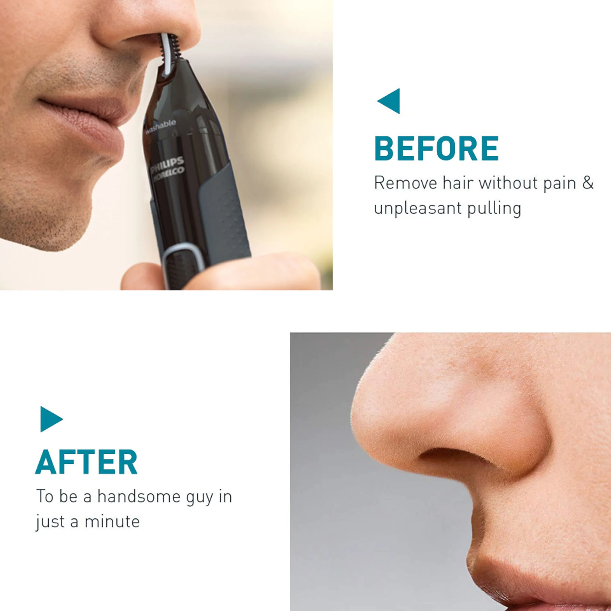 BaByliss Pro ROSEFX+ All-Metal Lithium Clipper #FX870NRG with Philips Norelco Nose Trimmer 3000 for Nose Ears Eyebrows #NT3600/62 - Image 9
