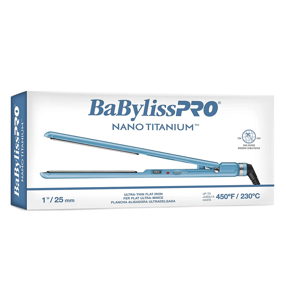 BaBylissPRO Nano Titanium 1" Ultra-Thin Straightening Iron BNT4072TUC - Image 6