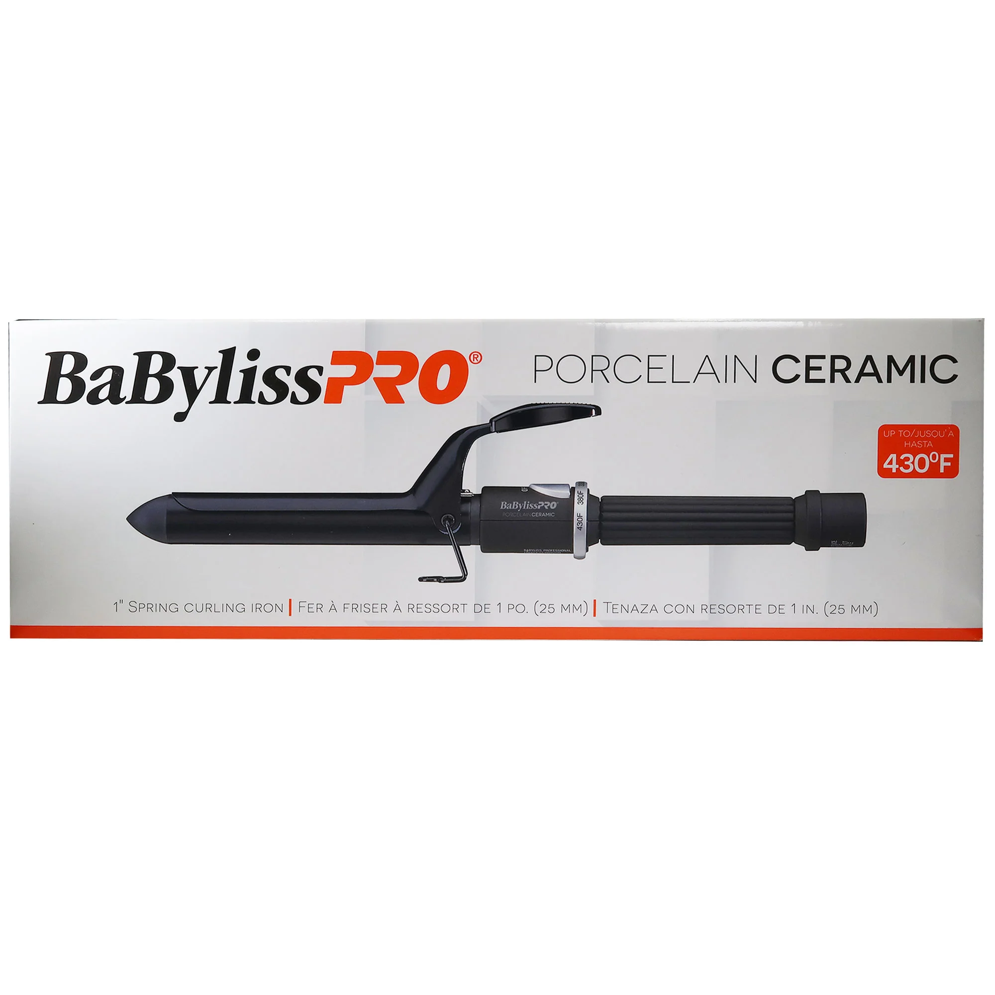 BaByliss Pro Porcelain Ceramic 3/4" Spring Curling Iron with BaBylissPRO Porcelain Ceramic 1" Spring Curling Iron - Image 5