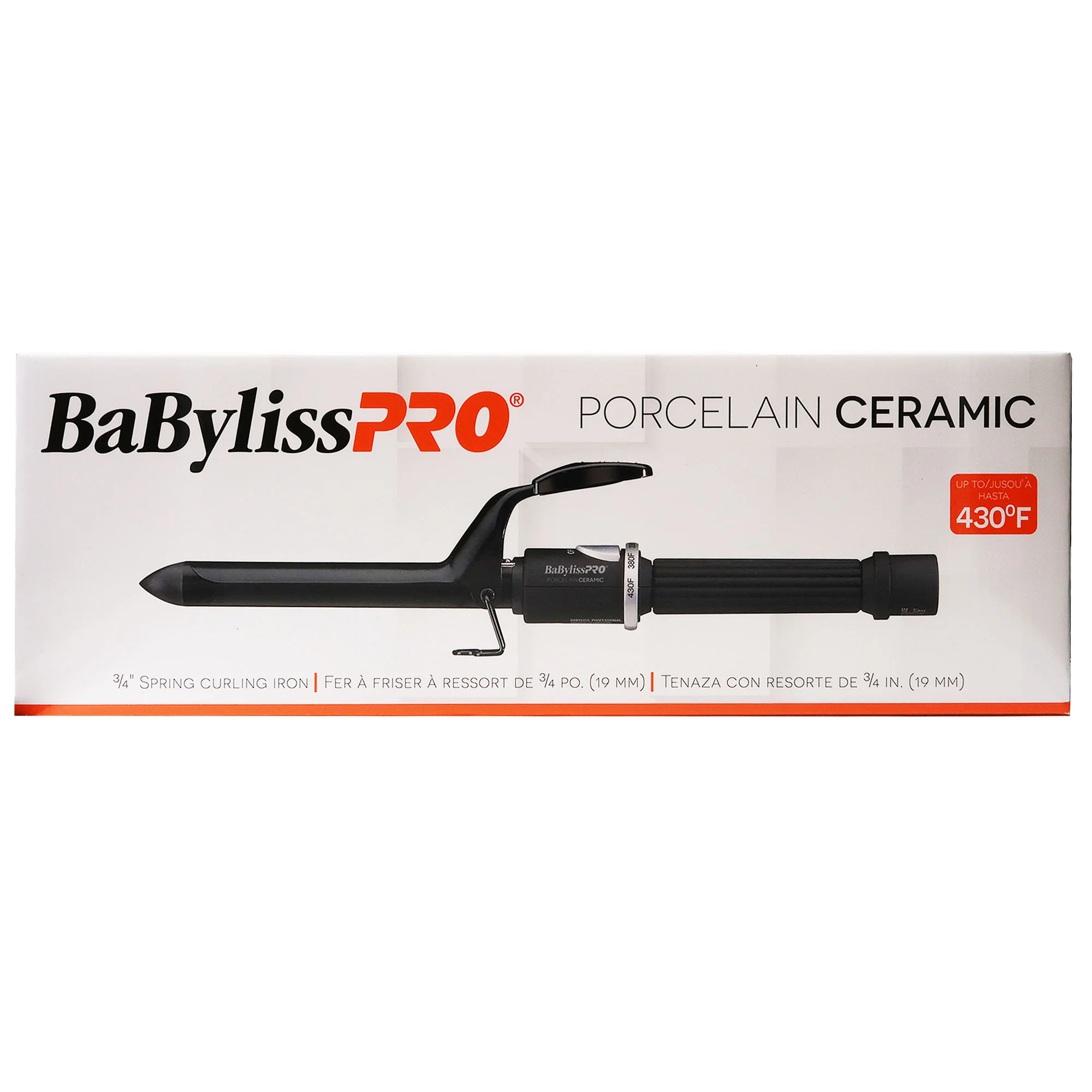 BaByliss Pro Porcelain Ceramic 3/4" Spring Curling Iron with BaBylissPRO Porcelain Ceramic 1" Spring Curling Iron - Image 9